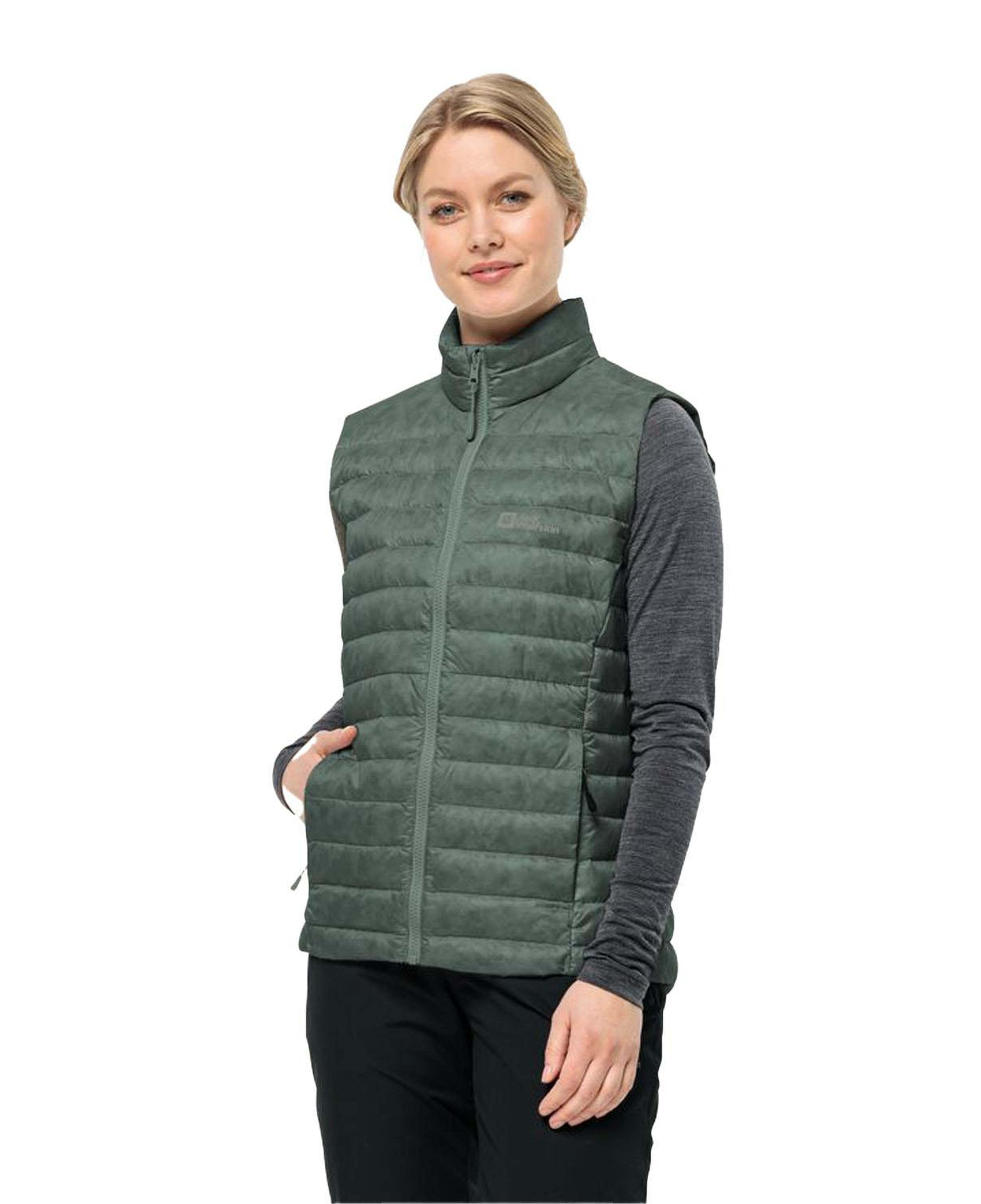 Jack Wolfskin Pilvi Do Vest Kadın Yeşil Yelek