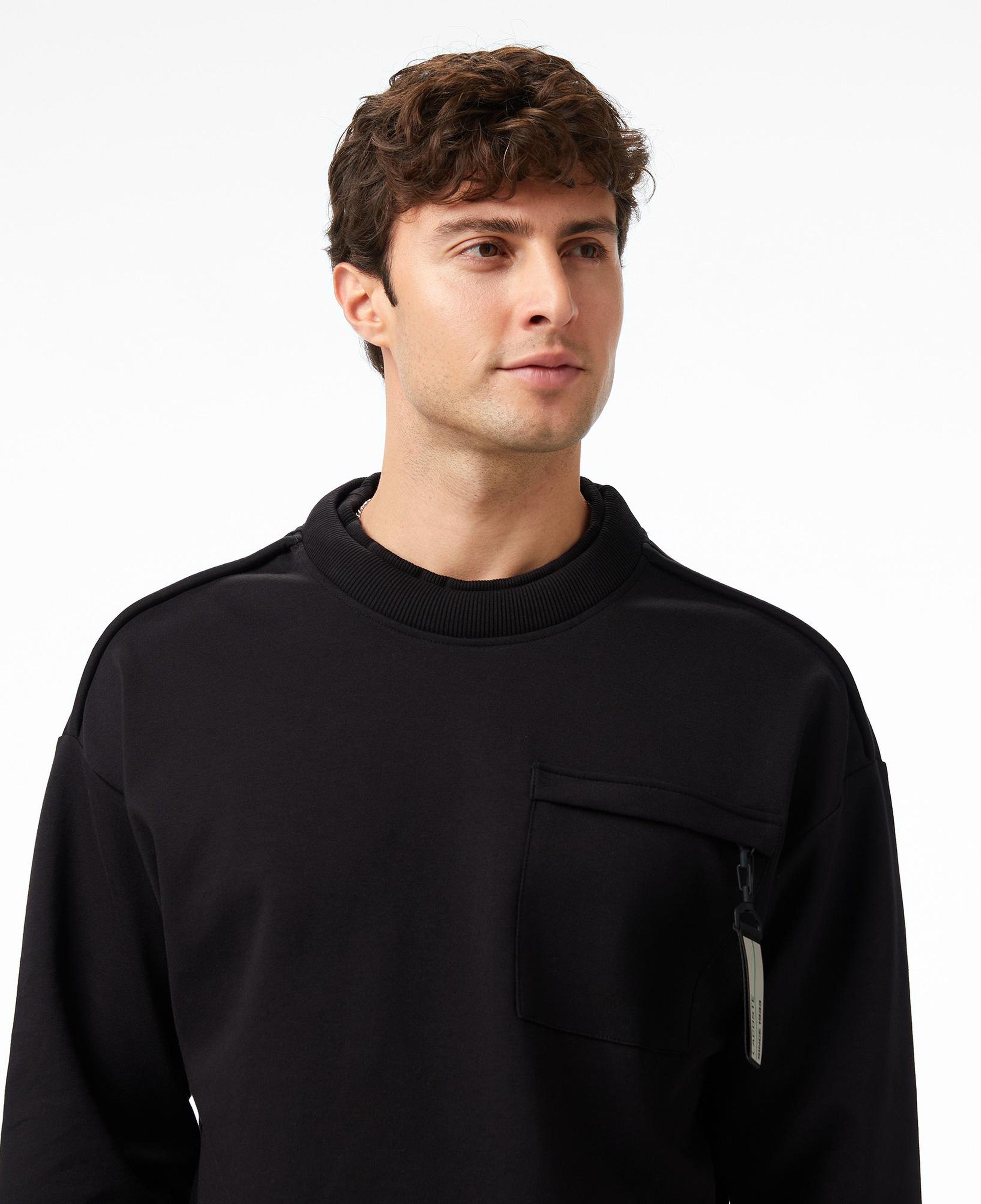 Lacoste x House of SuperStep Sport Erkek Siyah Sweatshirt