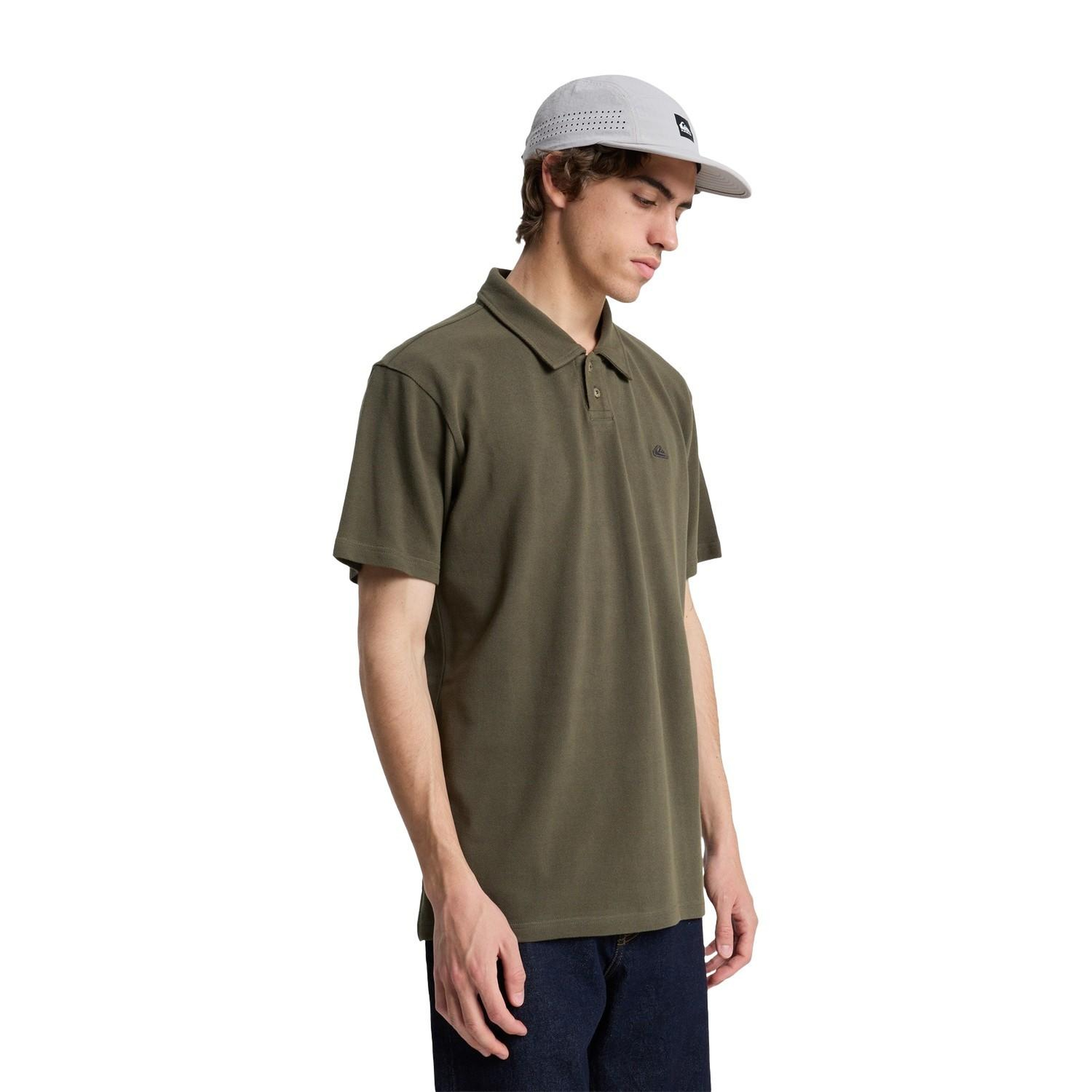 Quiksilver Mw Pique Erkek Yeşil Tişört