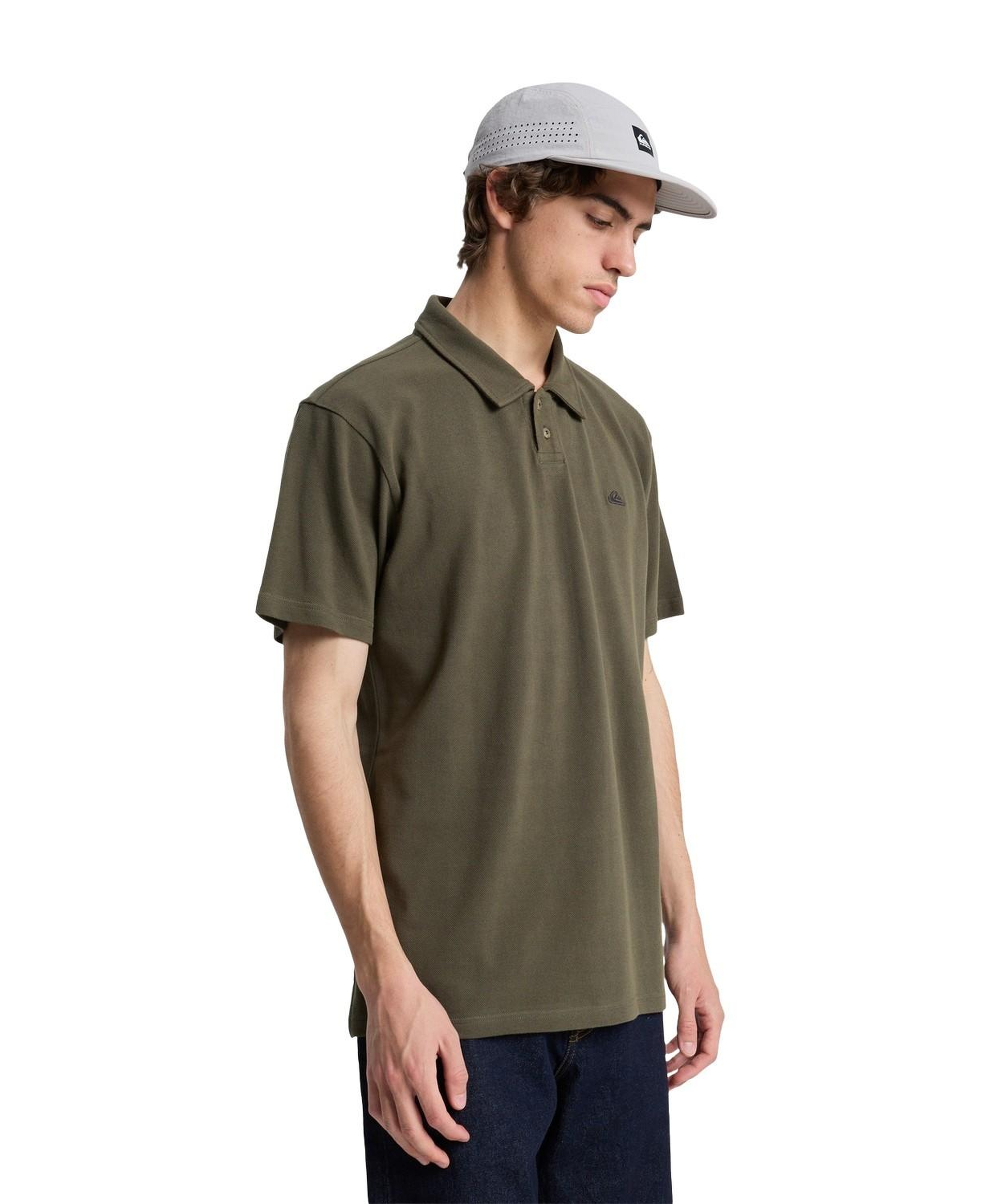Quiksilver Mw Pique Erkek Yeşil Tişört