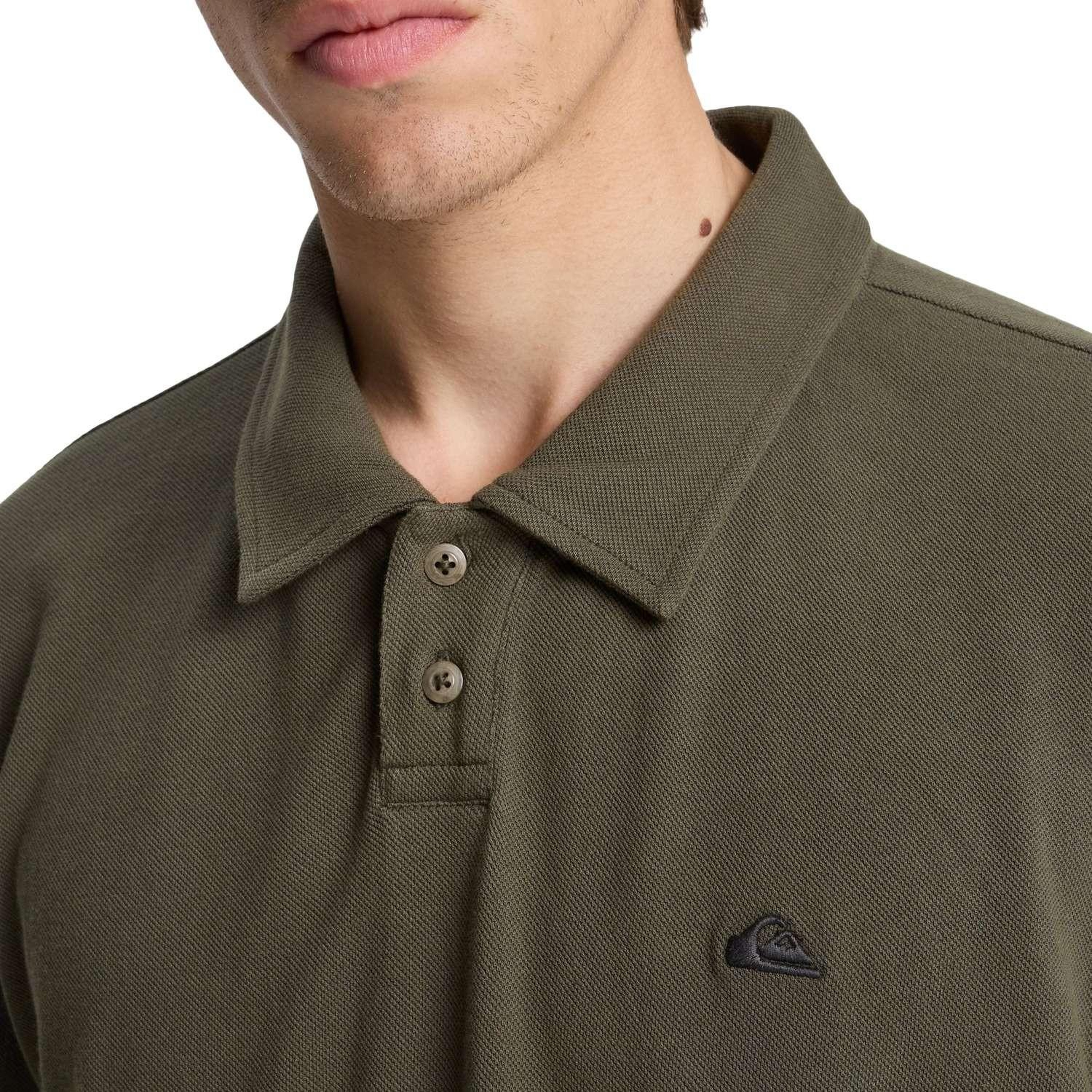Quiksilver Mw Pique Erkek Yeşil Tişört