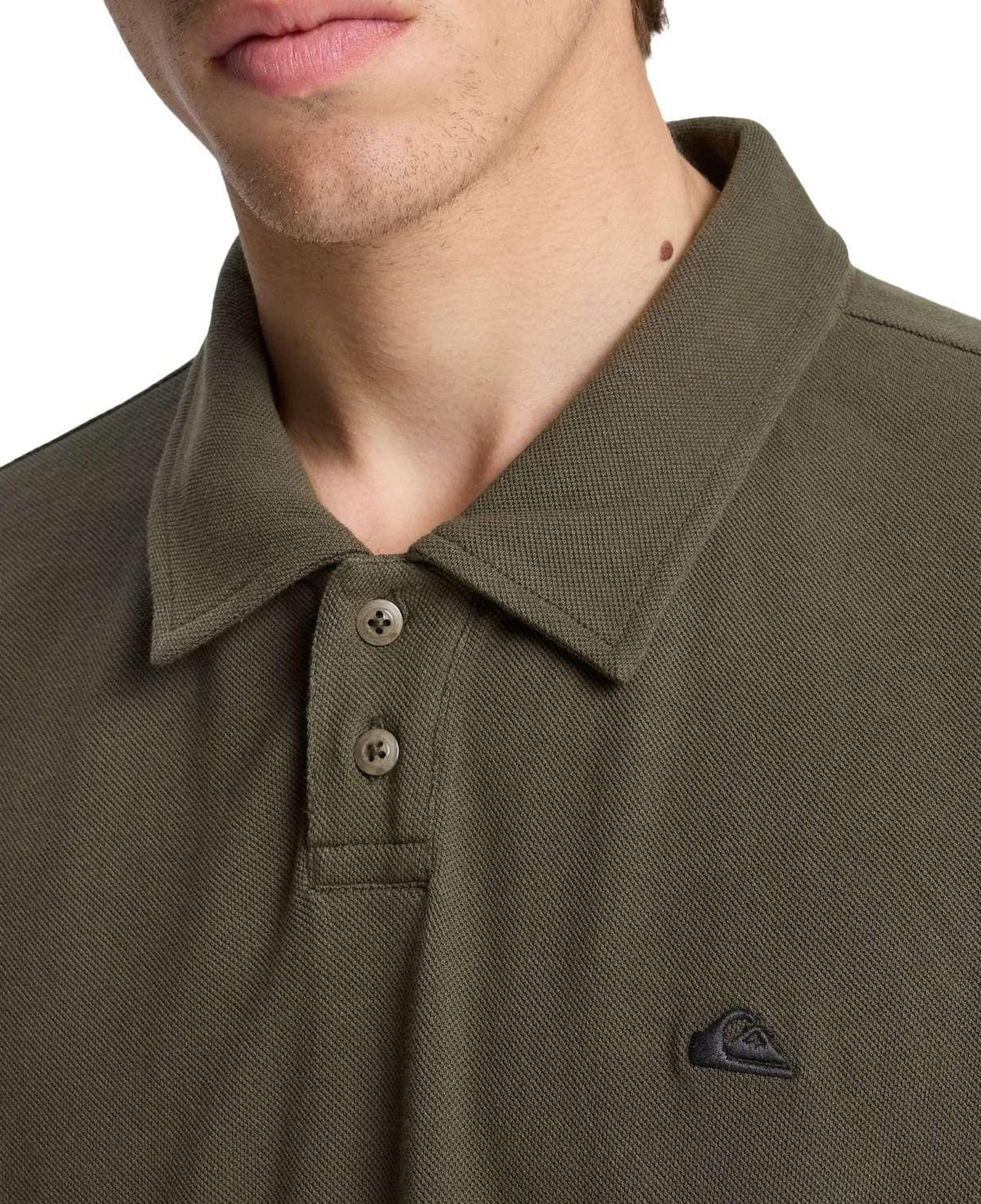 Quiksilver Mw Pique Erkek Yeşil Tişört
