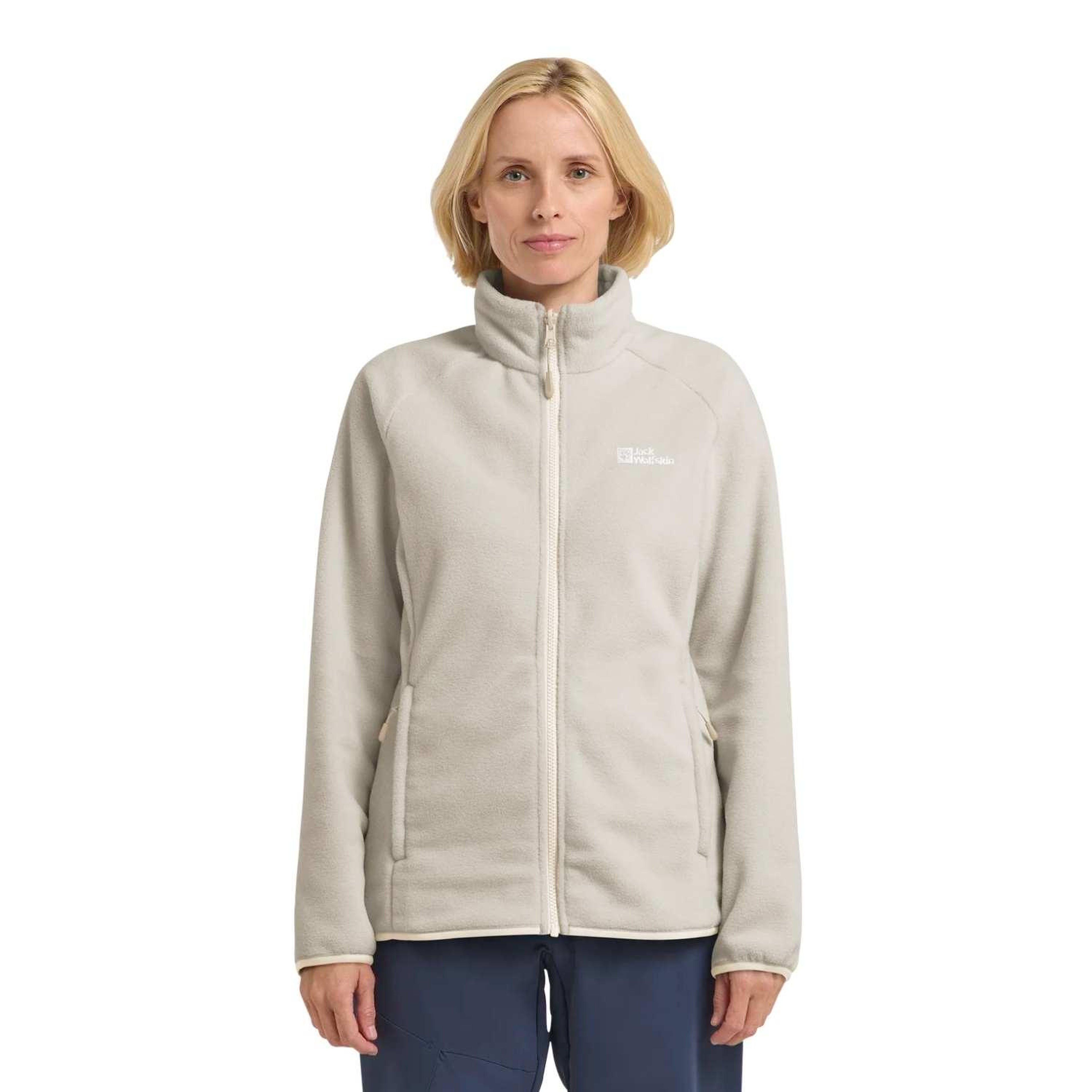 Jack Wolfskin Moonrise Fz Kadın Bej Polar Ceket