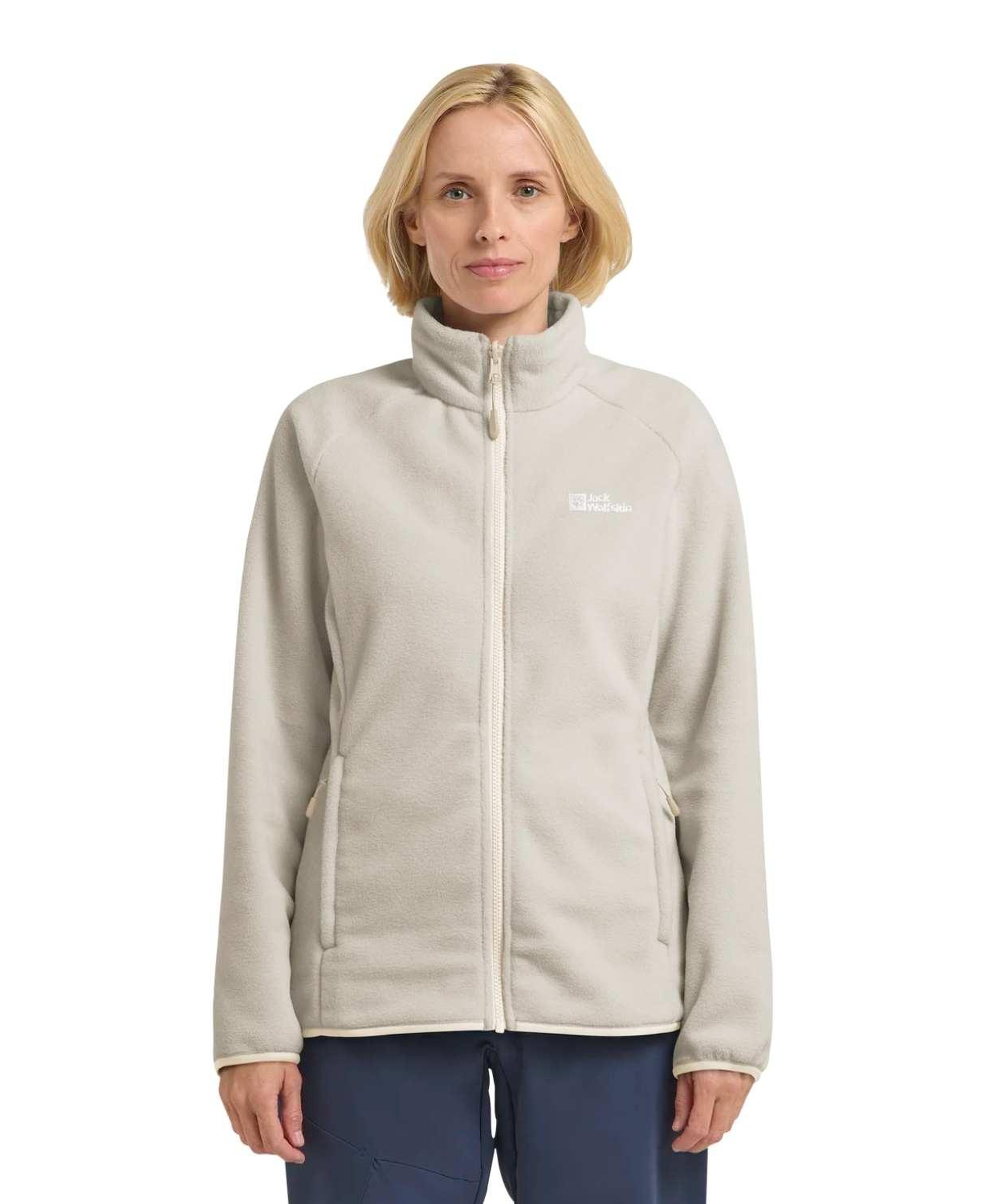 Jack Wolfskin Moonrise Fz Kadın Bej Polar Ceket