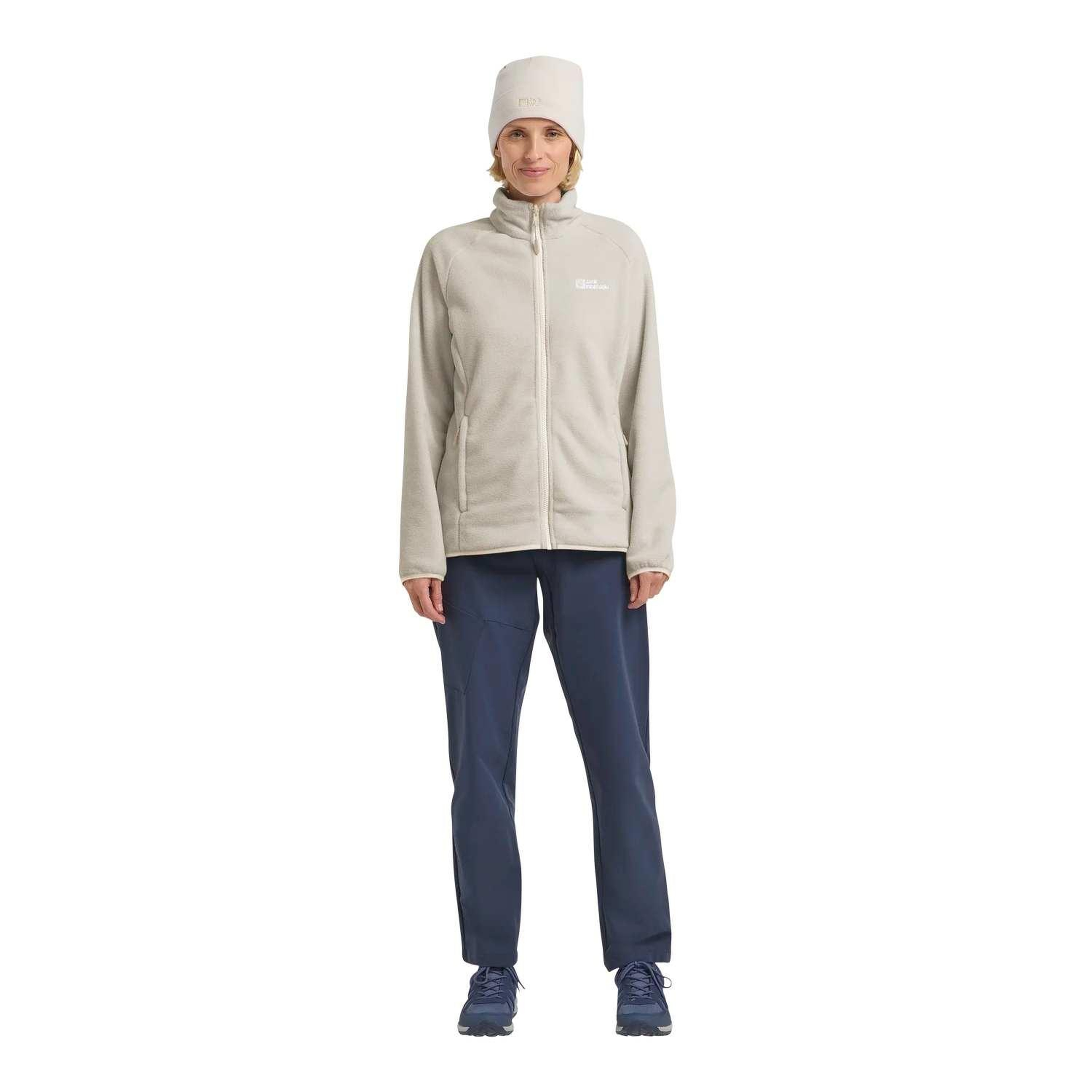 Jack Wolfskin Moonrise Fz Kadın Bej Polar Ceket