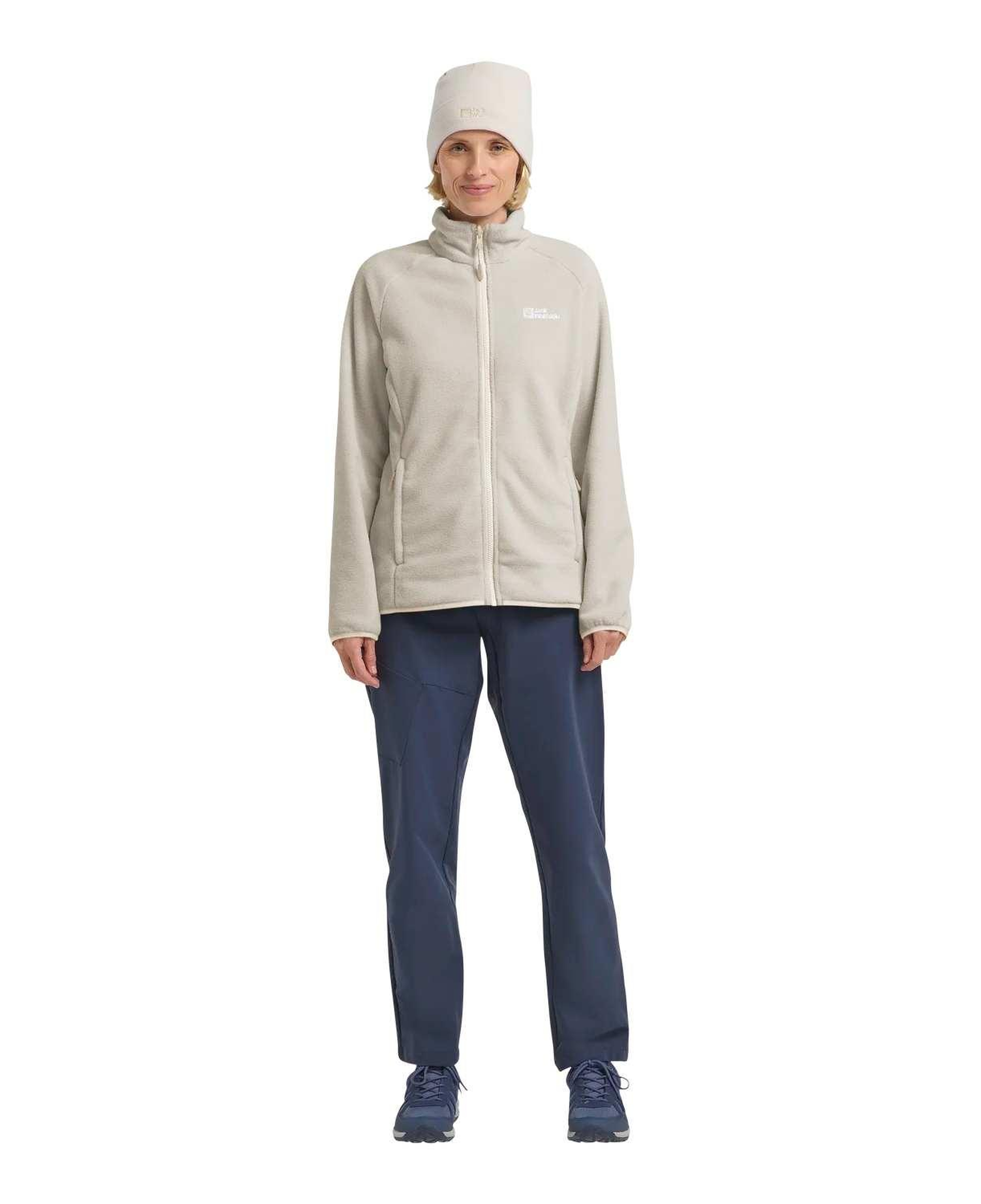 Jack Wolfskin Moonrise Fz Kadın Bej Polar Ceket