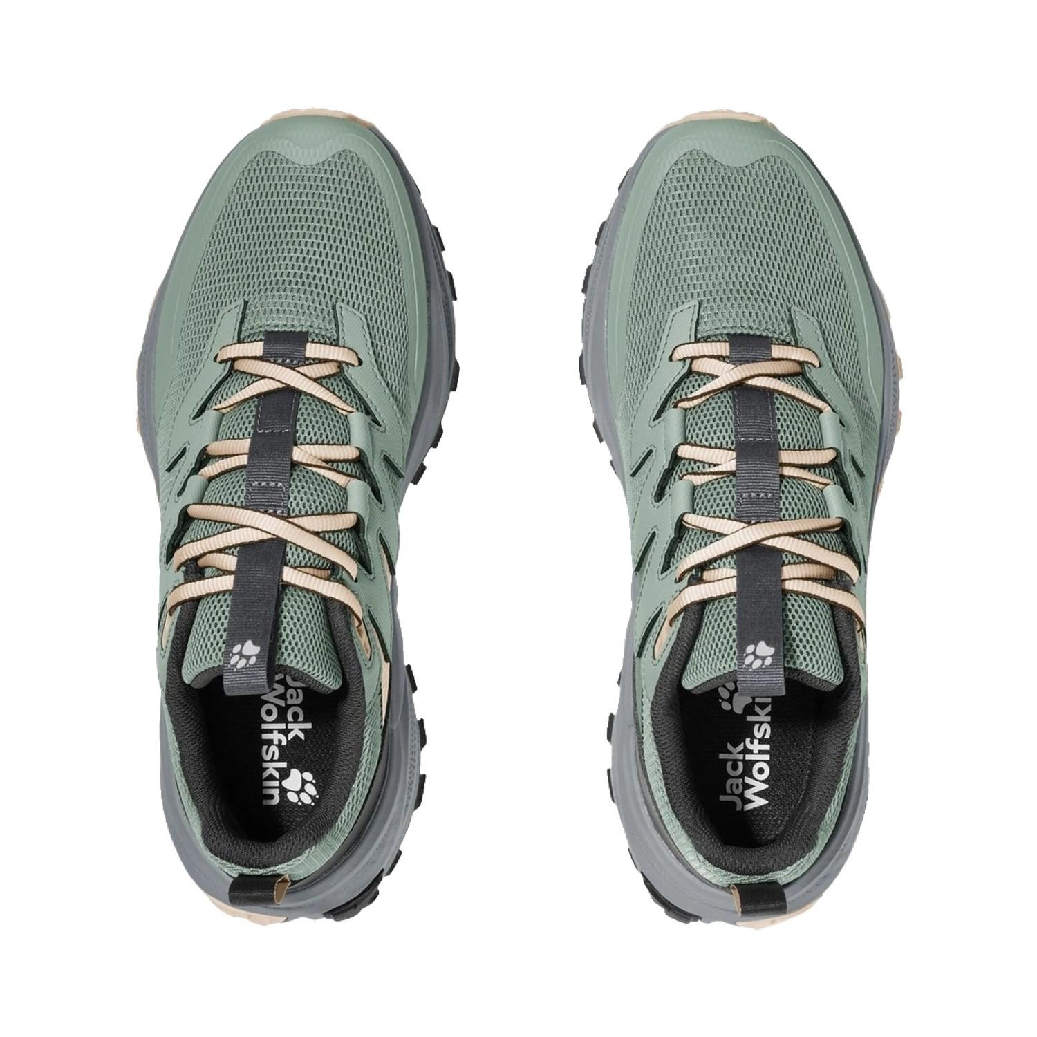 Jack Wolfskin Ps Trail Low Kadın Yeşil Outdoor Ayakkabı