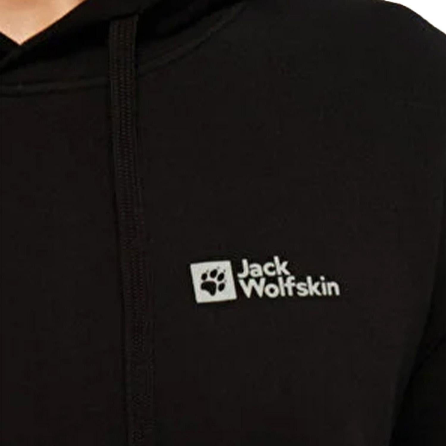 Jack Wolfskin Tommy Hoody Erkek Siyah Sweat