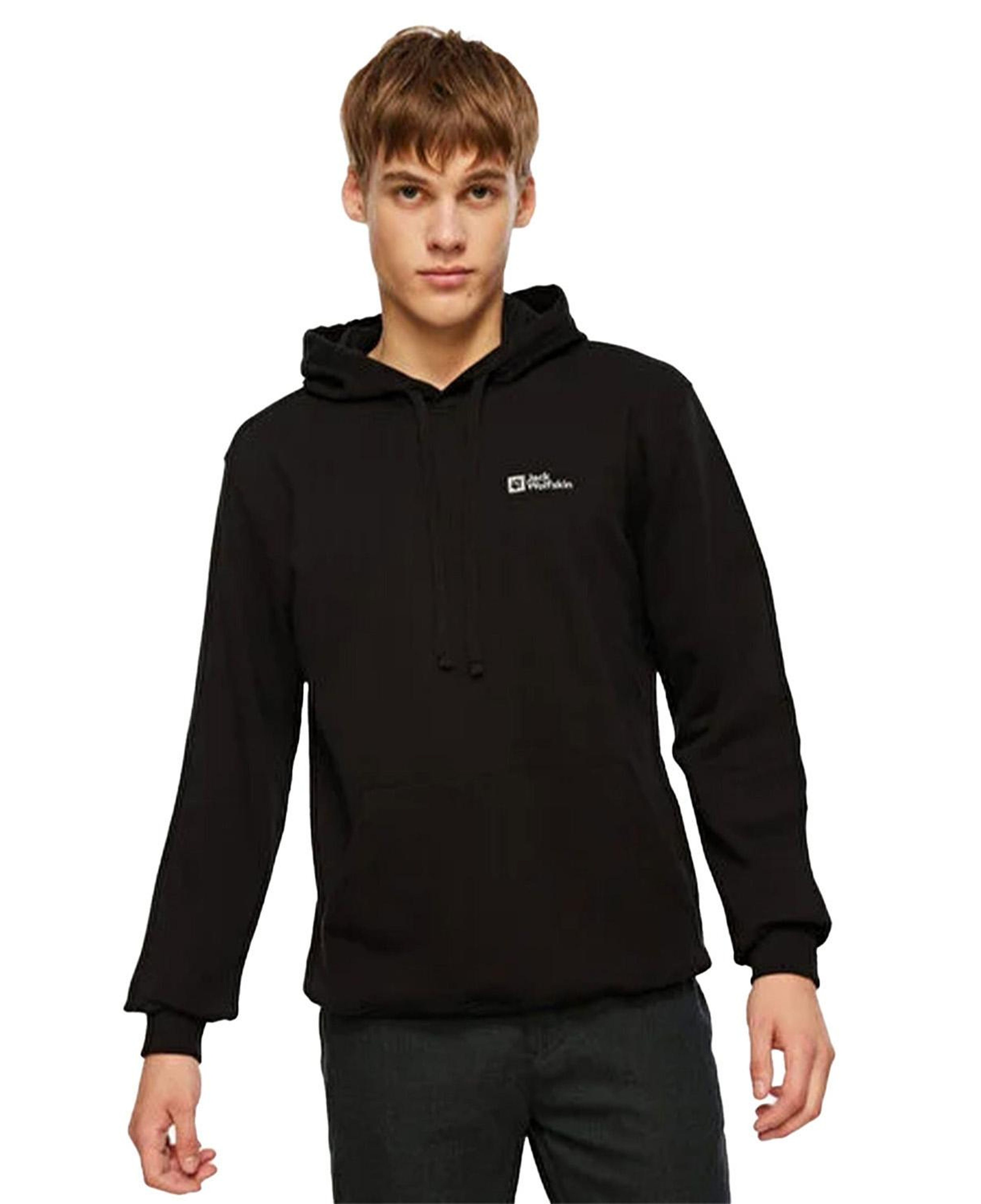 Jack Wolfskin Tommy Hoody Erkek Siyah Sweat