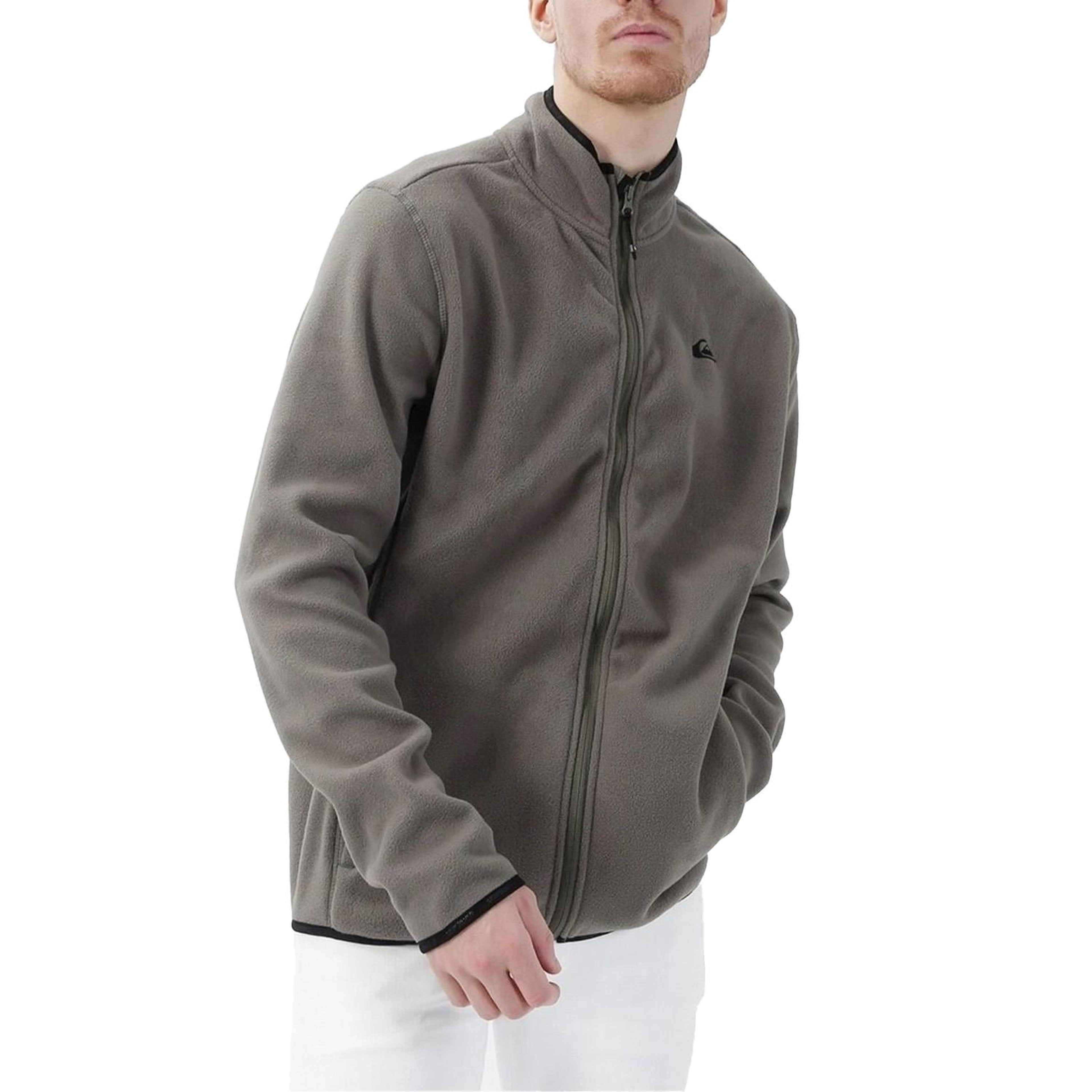 Quiksilver Mission Fz Erkek Gri Polar Ceket