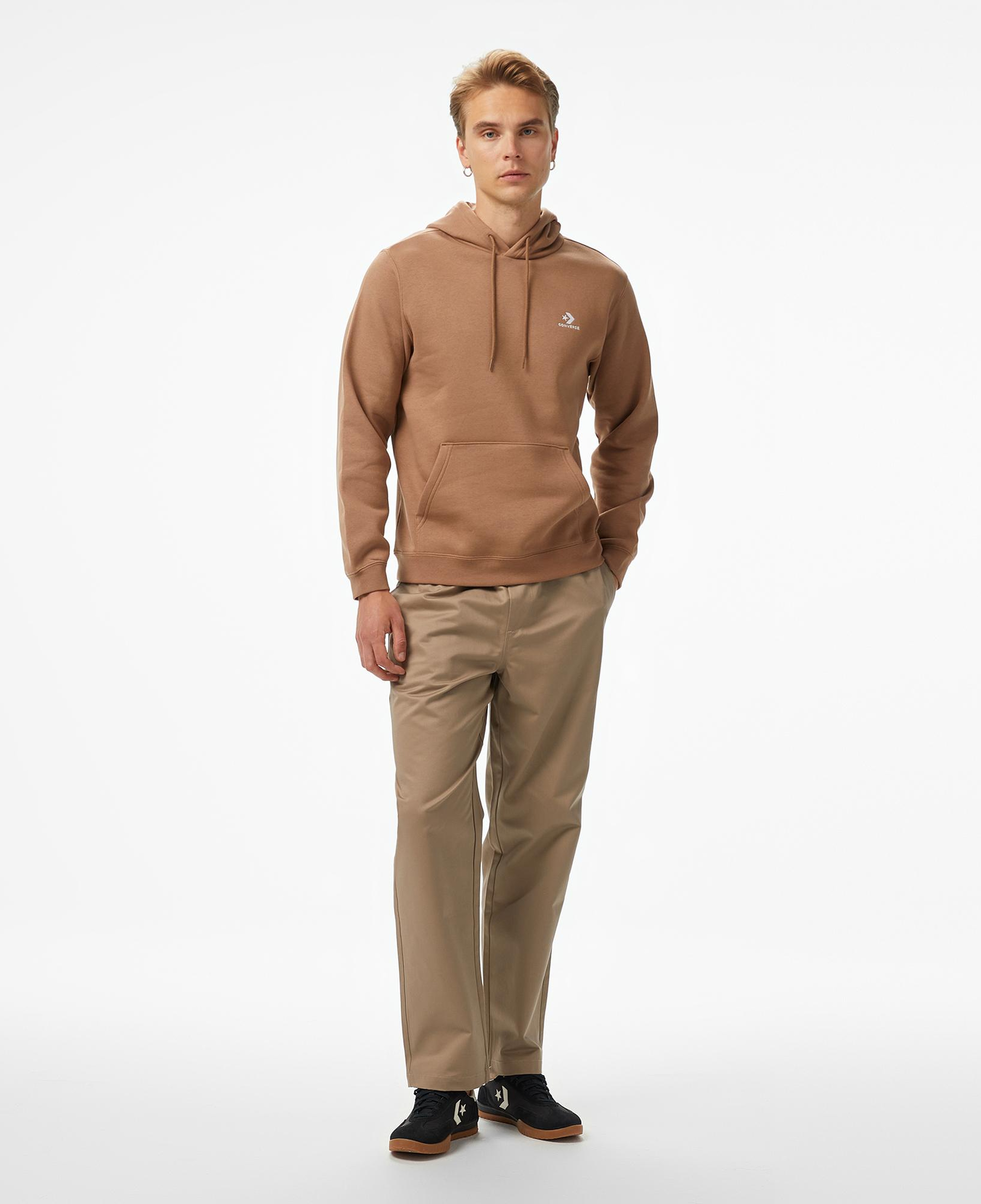 Converse Unisex Kahverengi Hoodie
