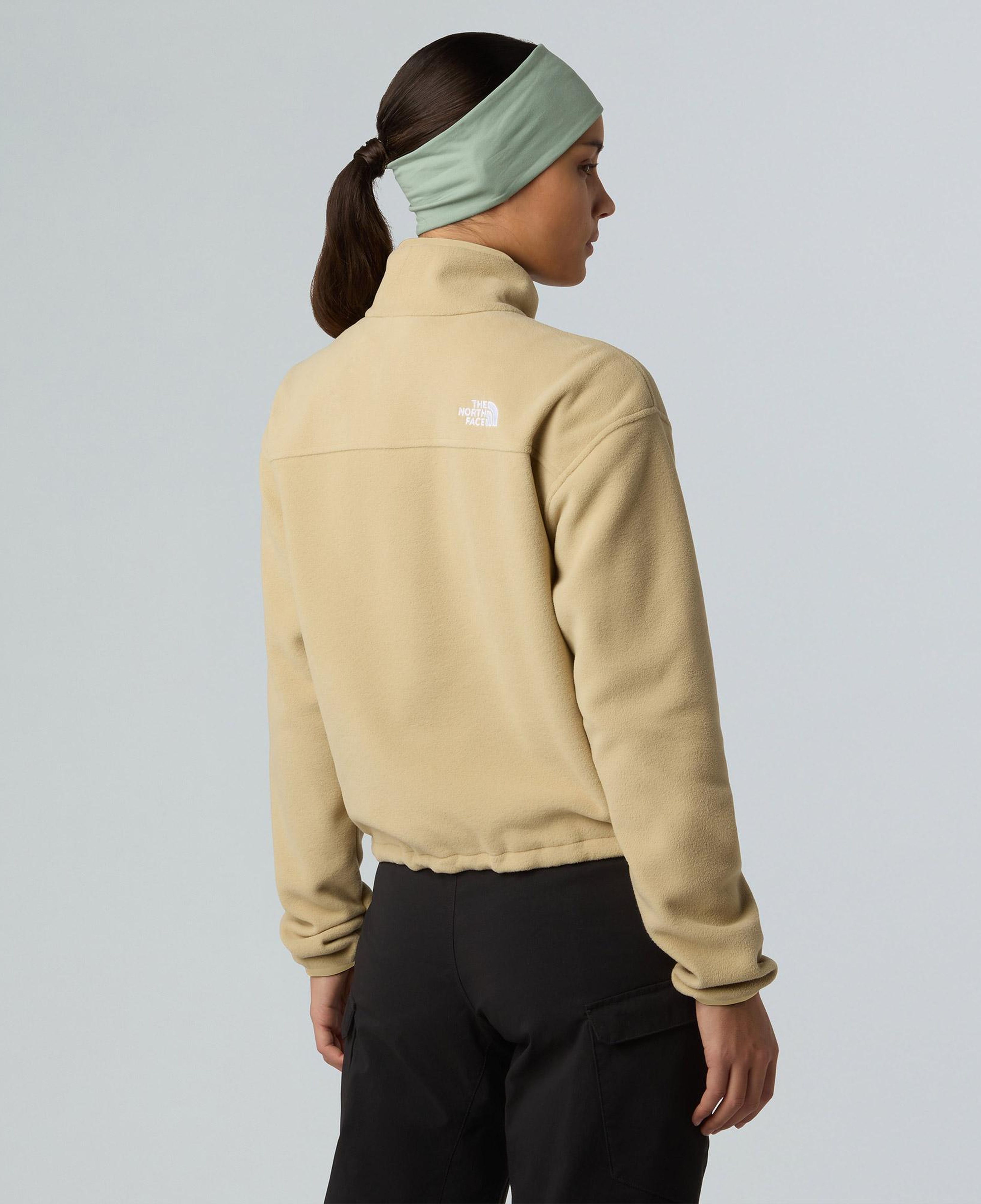 The North Face Glacier Fleece 1/2 Zip Short Kadın Krem Outdoor Polar