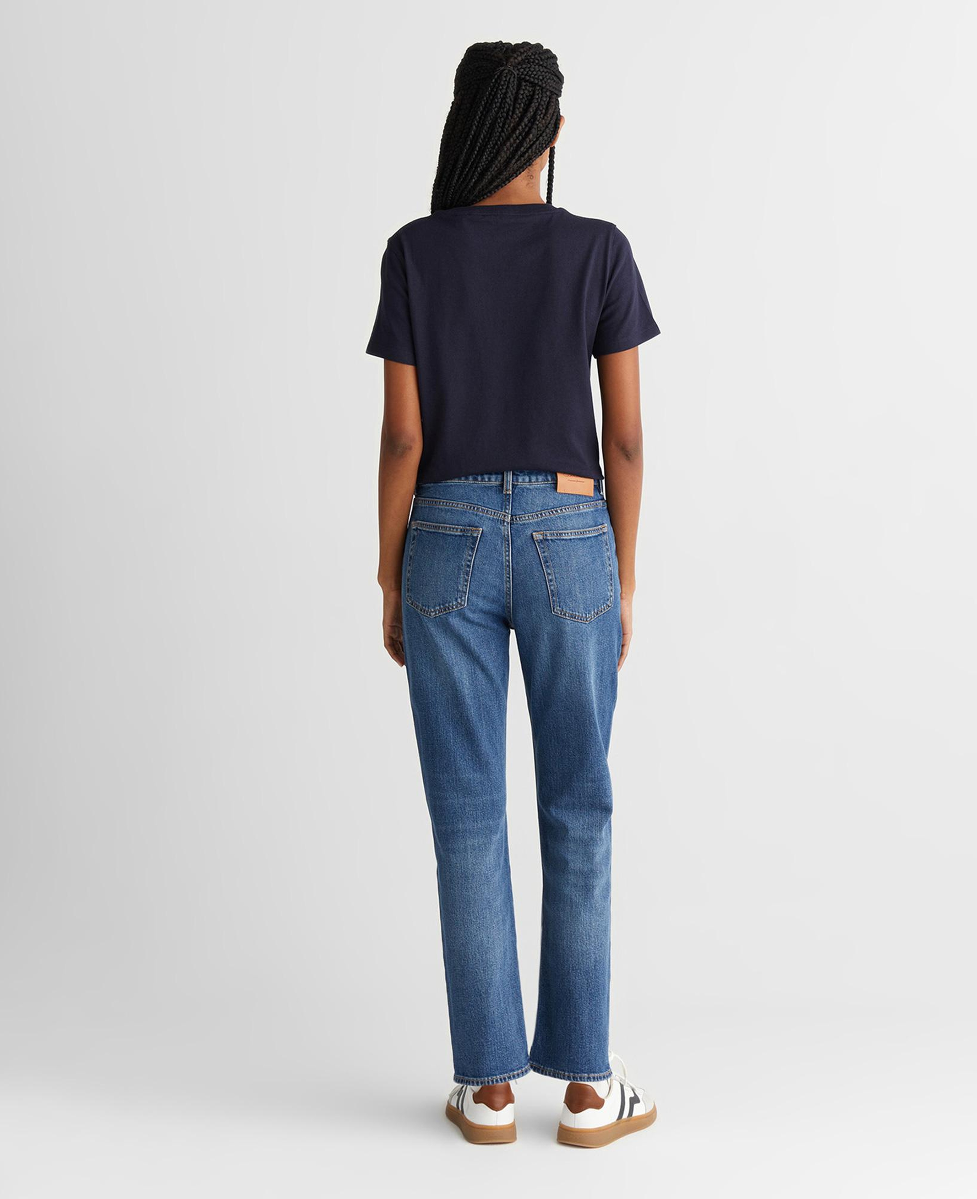 GANT Kadın Mavi Straight Fit Jean Pantolon