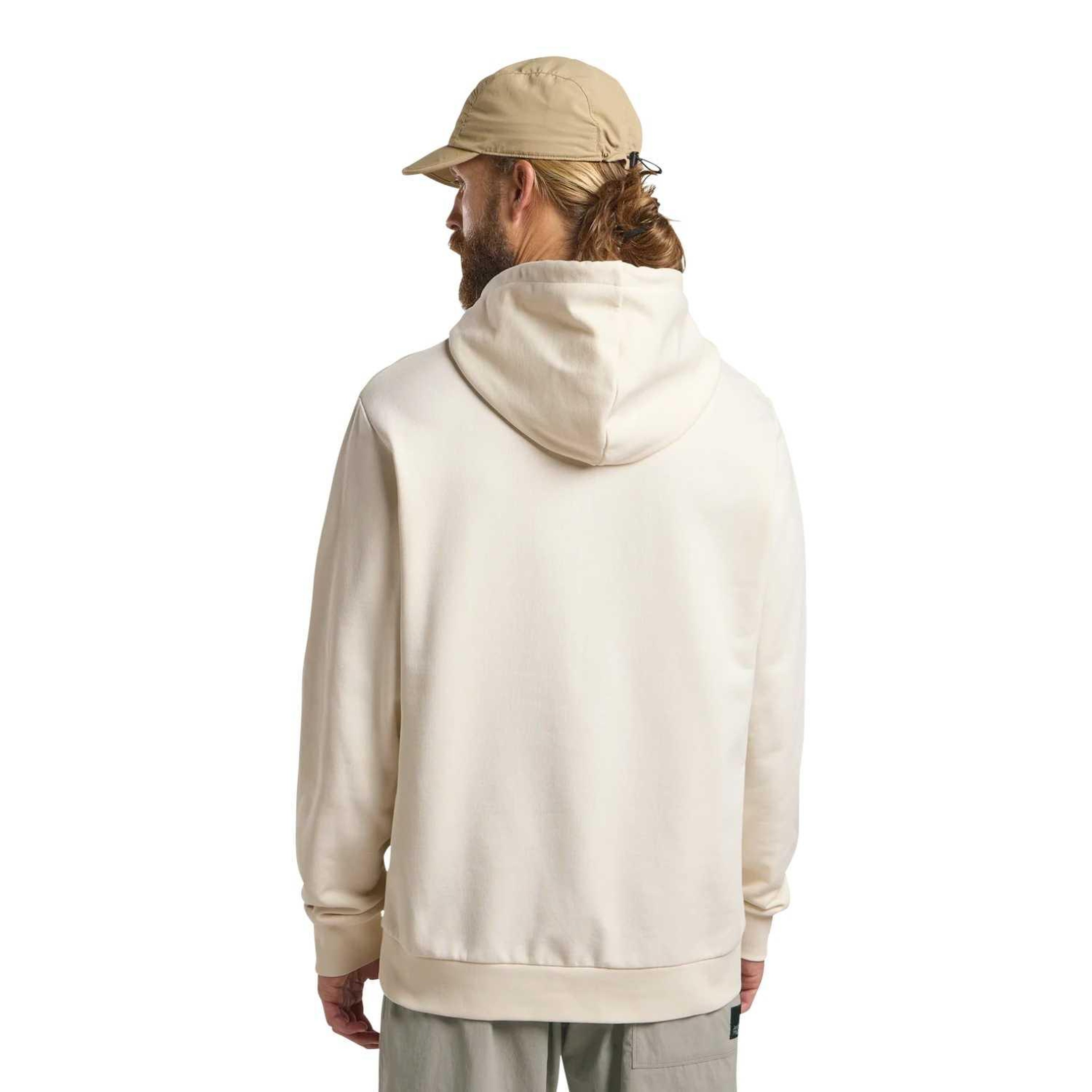 Jack Wolfskin Essential Hoodie Erkek Beyaz Sweat