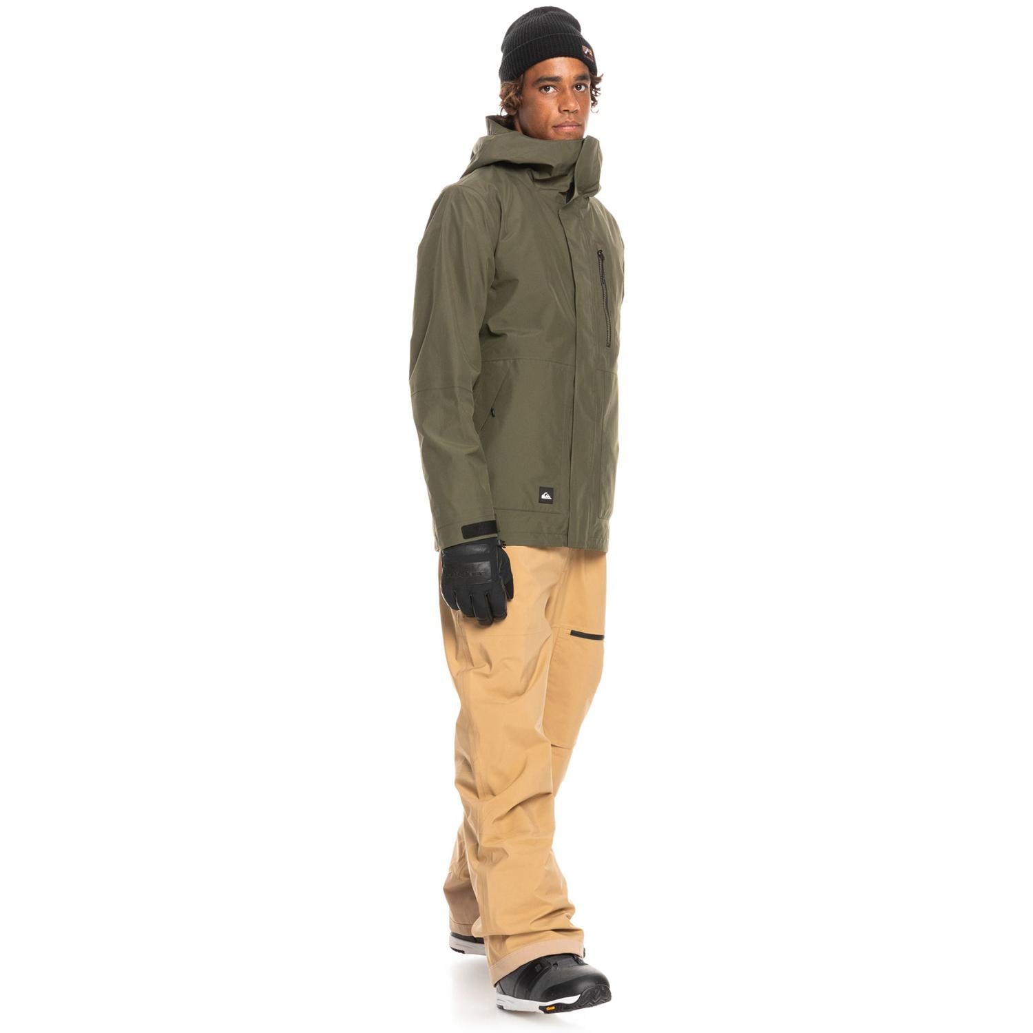 Quiksilver Mission Gore-Tex Erkek Yeşil Snowboard Ceketi