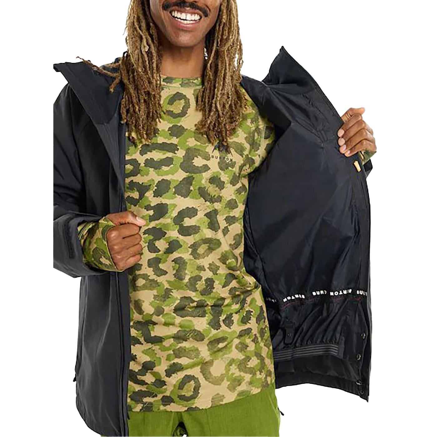 Burton Lodgepole Erkek Siyah Snowboard Ceketi