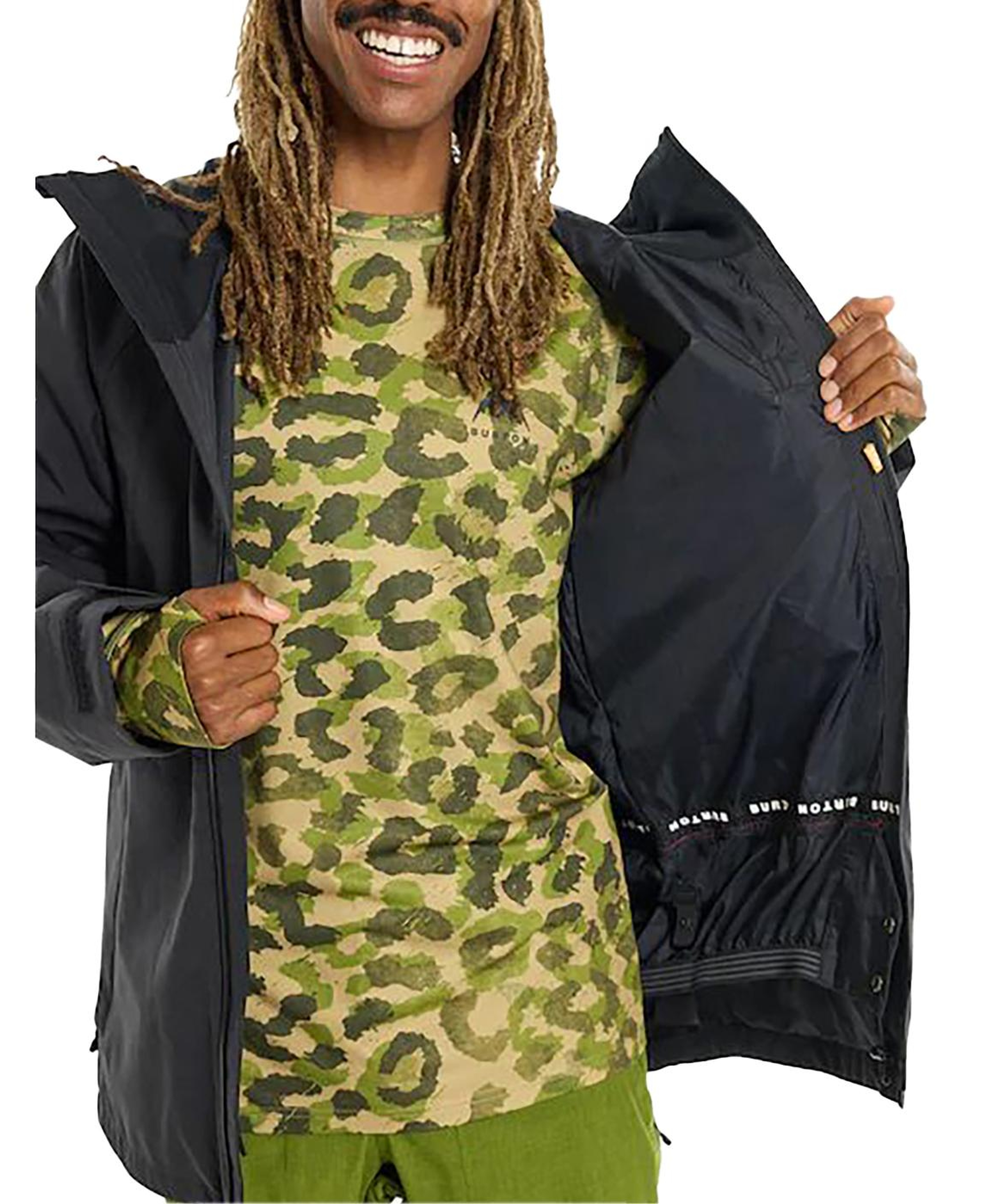 Burton Lodgepole Erkek Siyah Snowboard Ceketi
