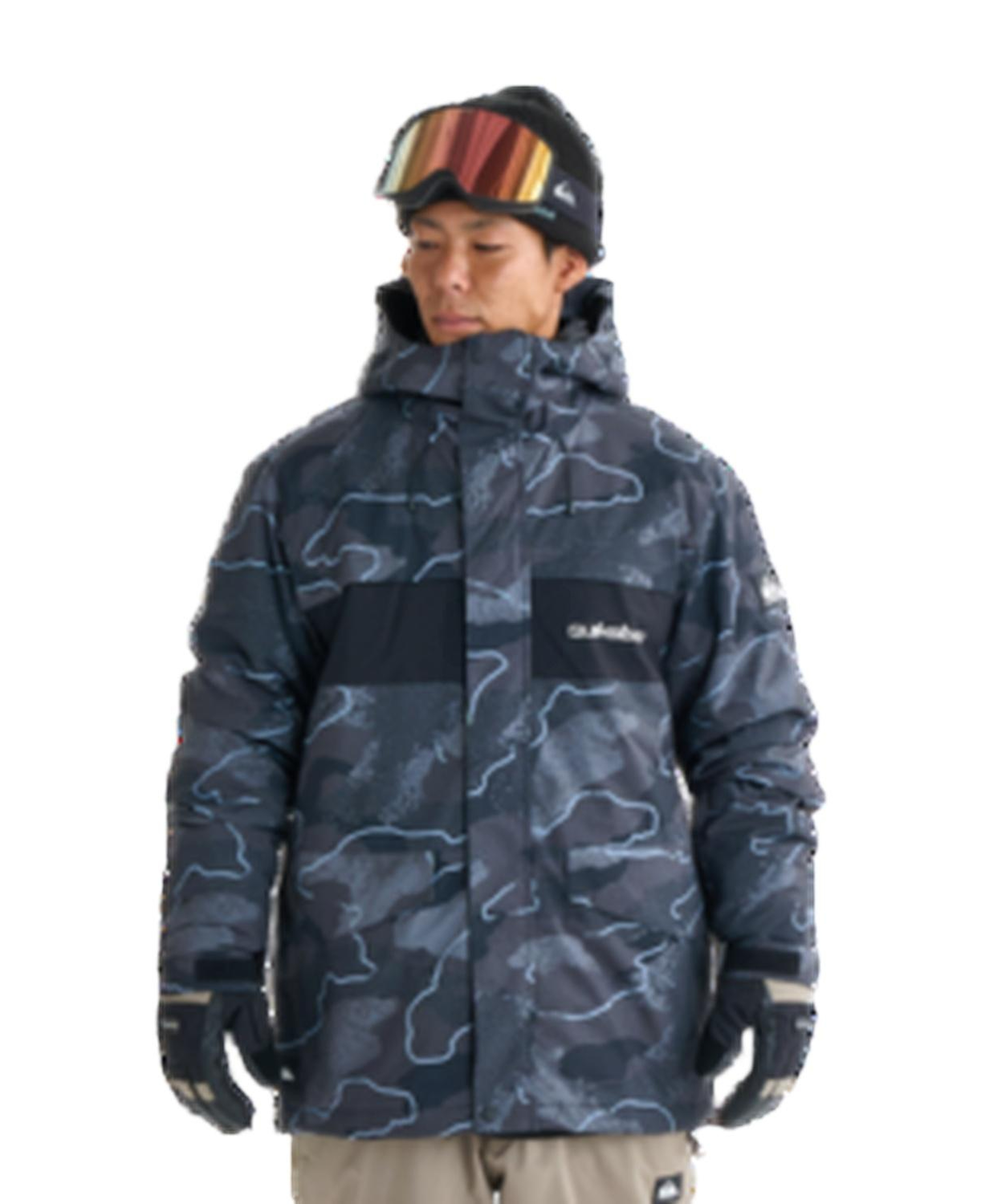 Quiksilver Mission Printed Block Erkek Snowboard Ceketi