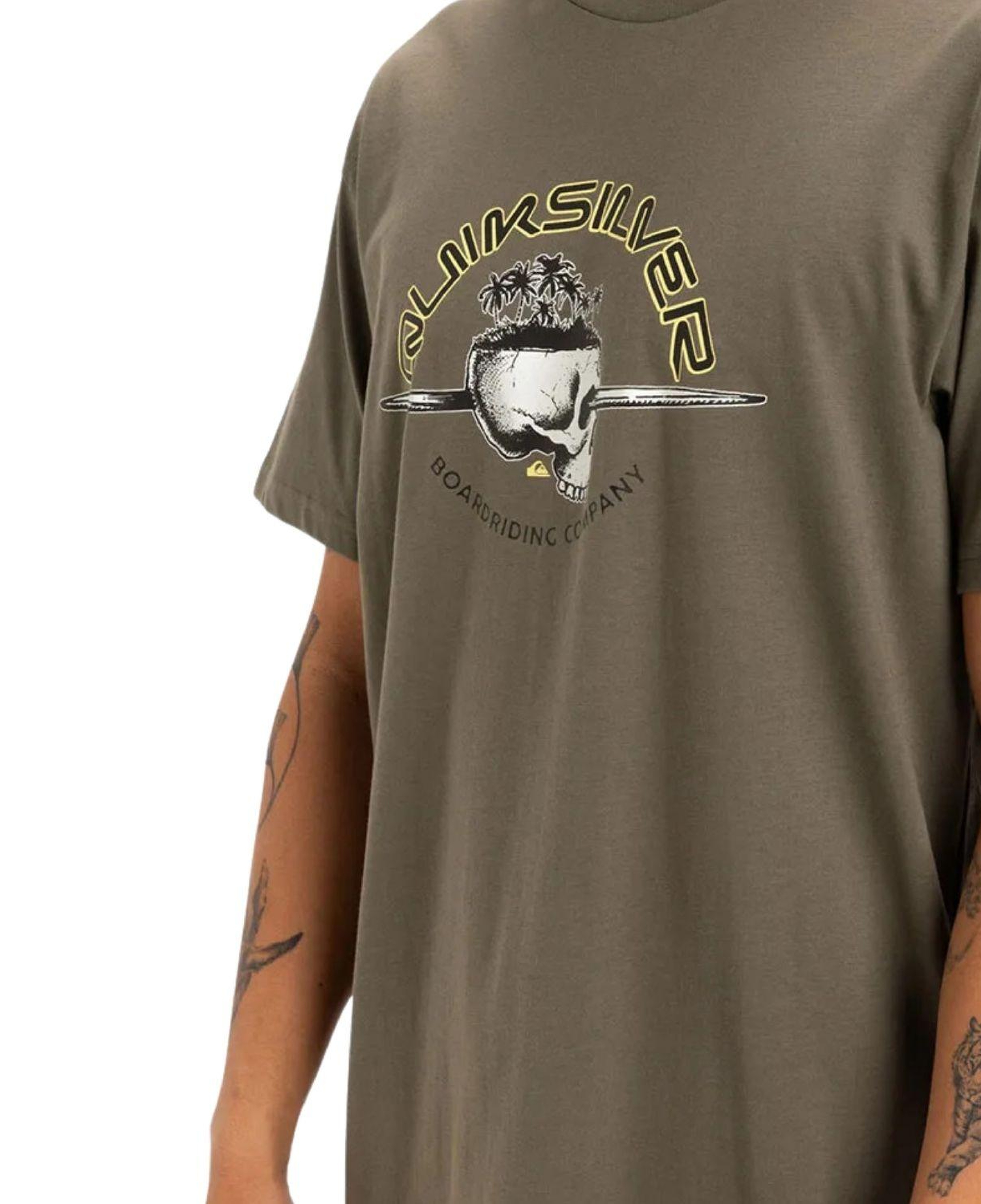 Quiksilver Skull Lines Erkek Tişört