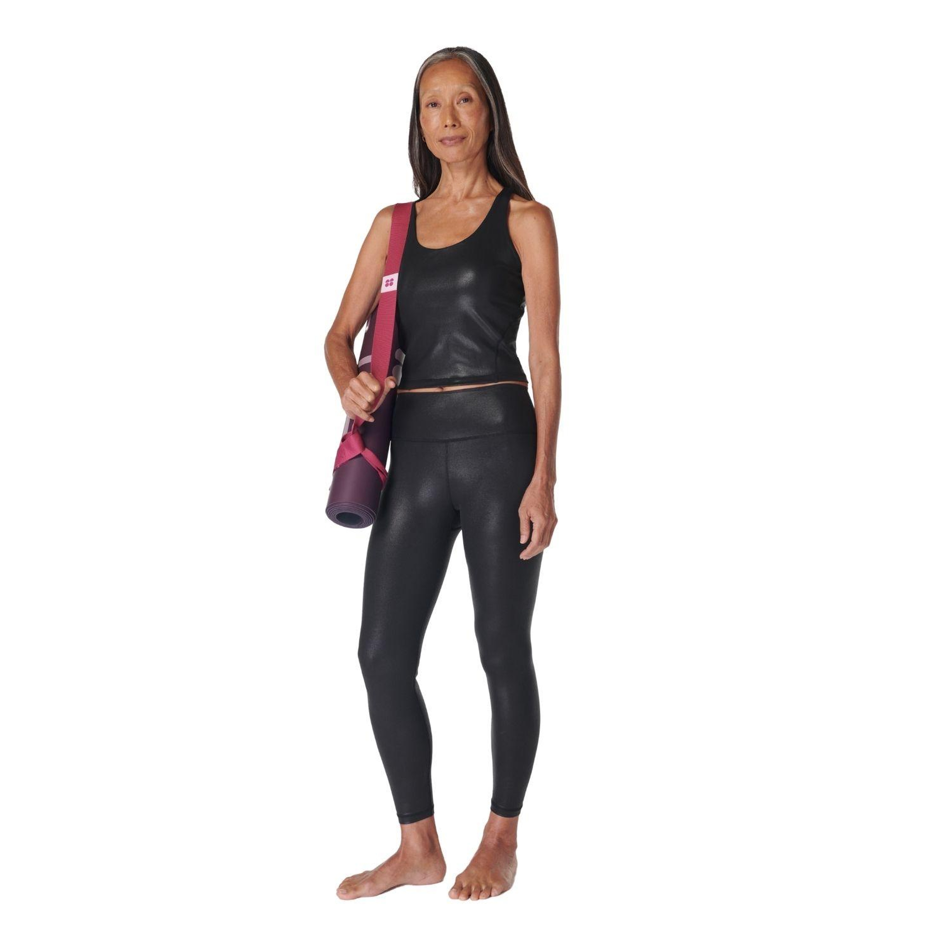 Sweaty Betty Glow Shine 78 Legging Kadın Siyah Tayt