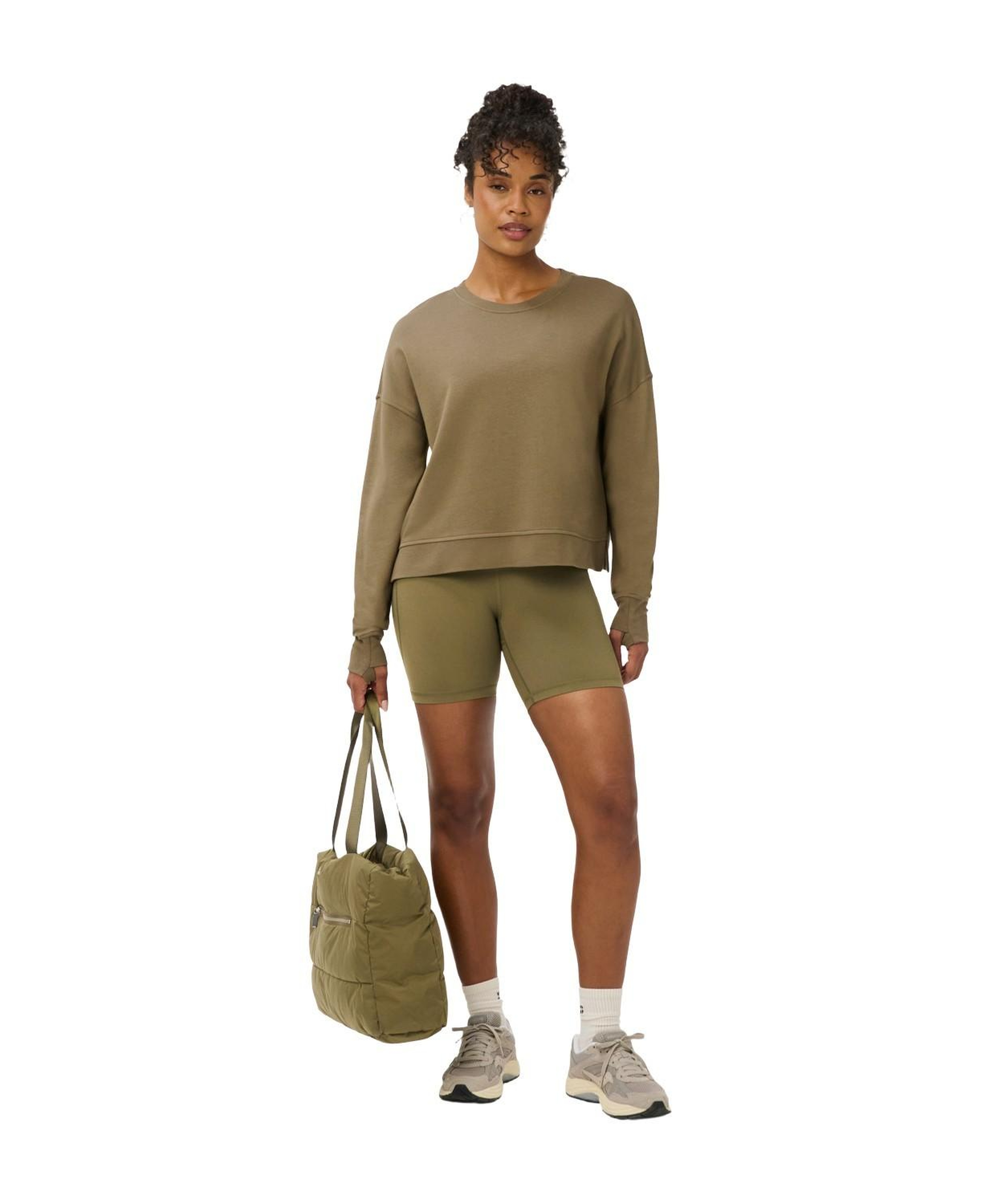 Sweaty Betty Ultimate Studio 6 Shorts Kadın Haki Şort