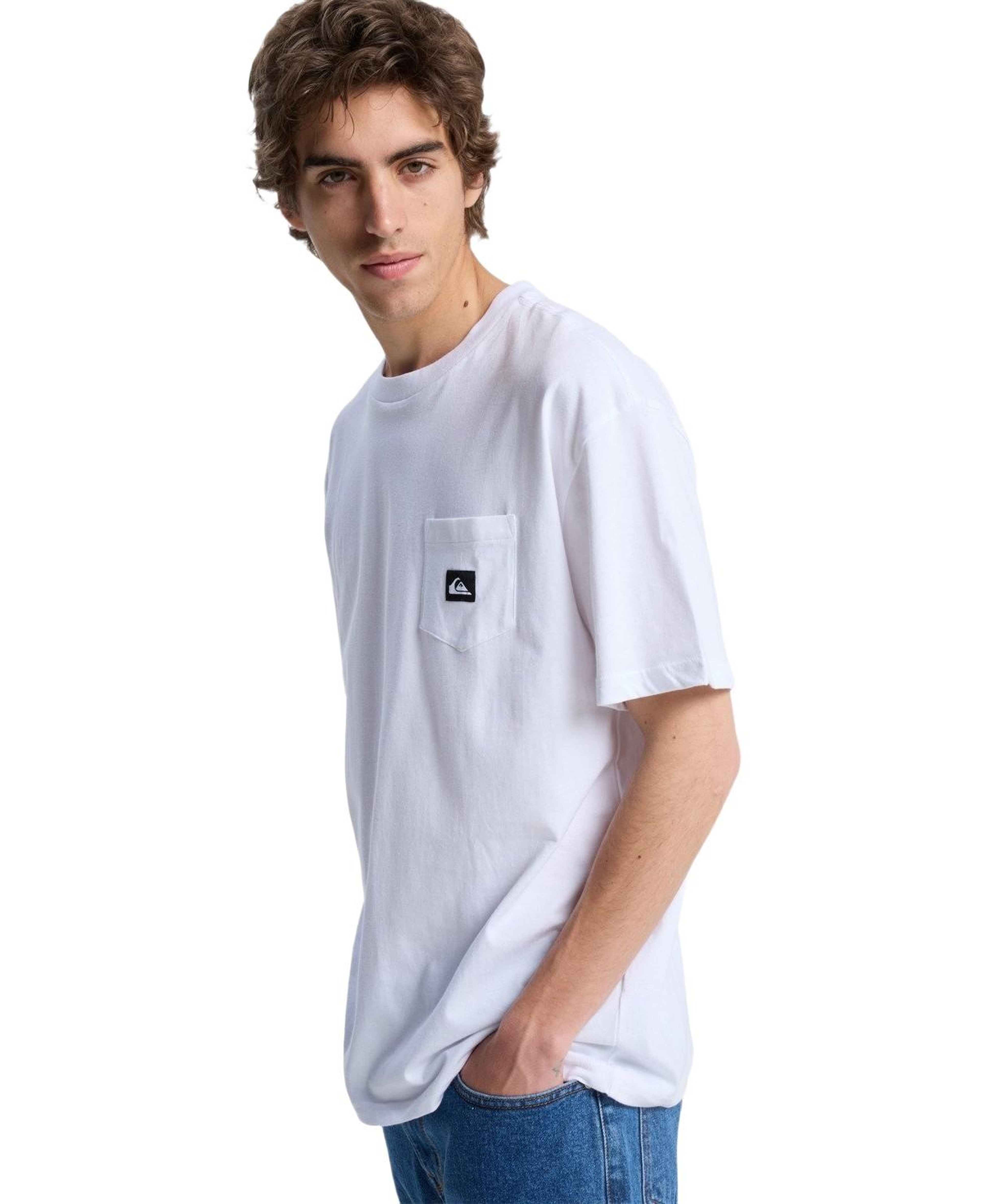 Quiksilver Salt Water Pock Erkek Beyaz Tişört