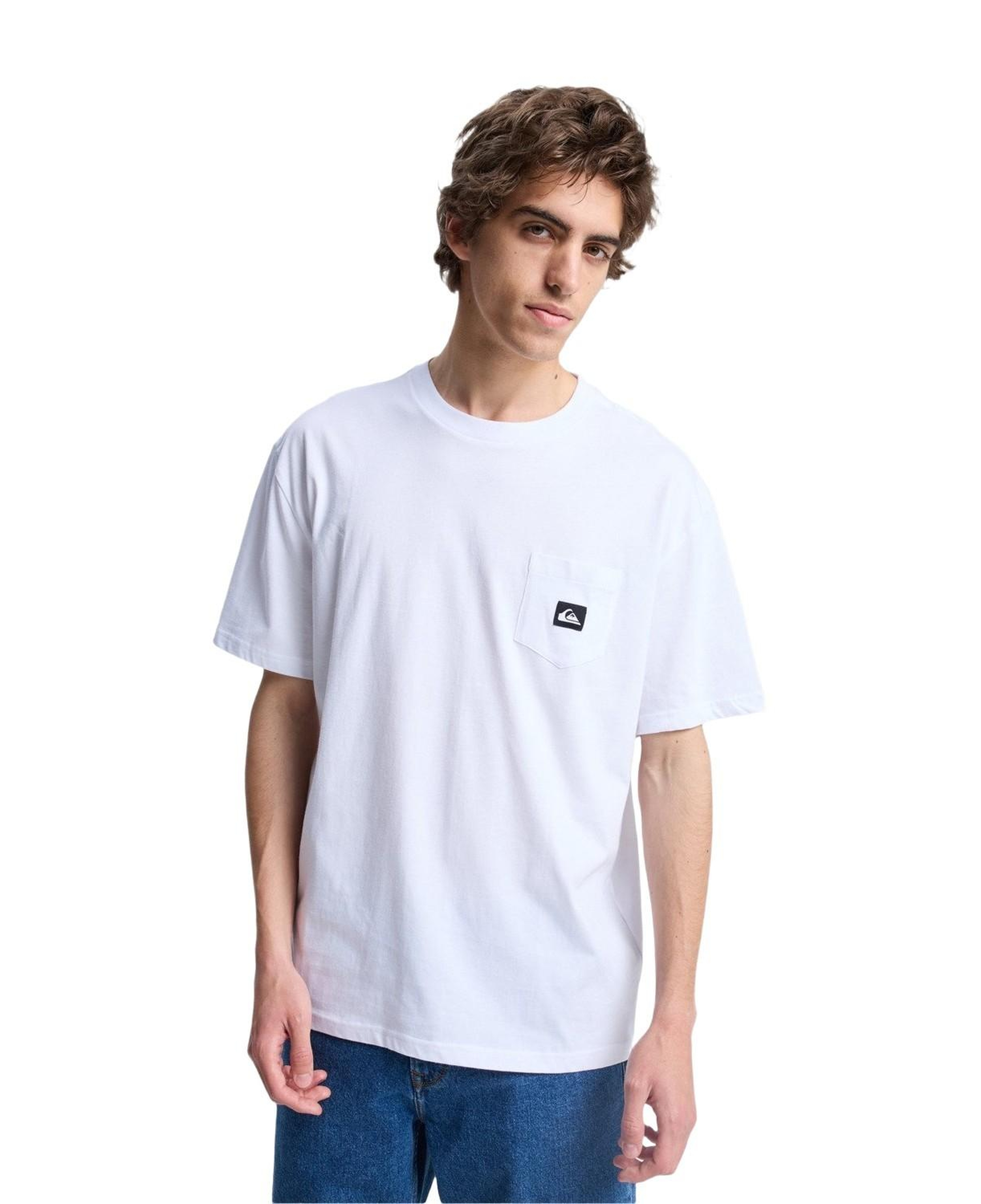 Quiksilver Salt Water Pock Erkek Beyaz Tişört
