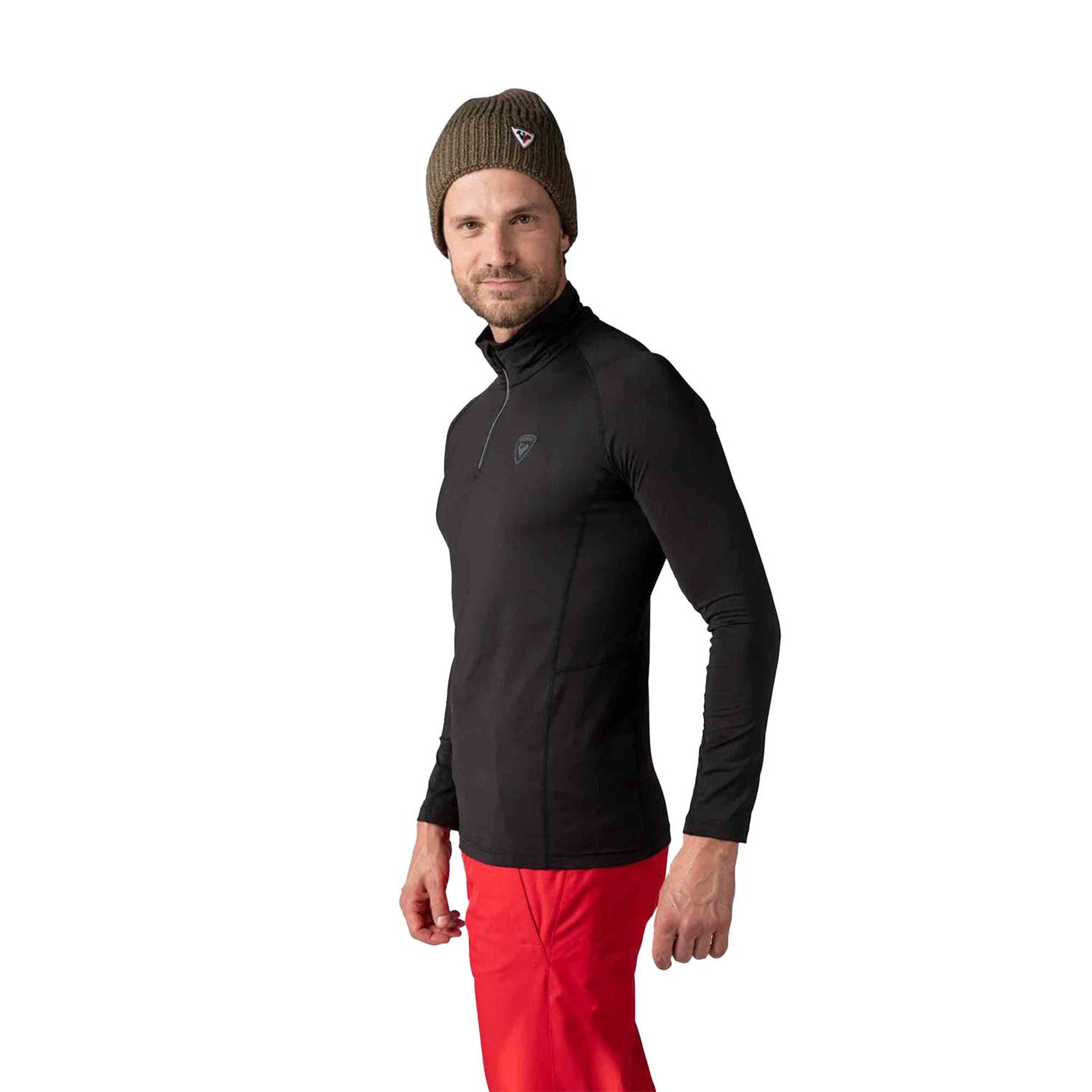 Rossignol Classique 12 Zip Erkek Siyah İçlik Üst