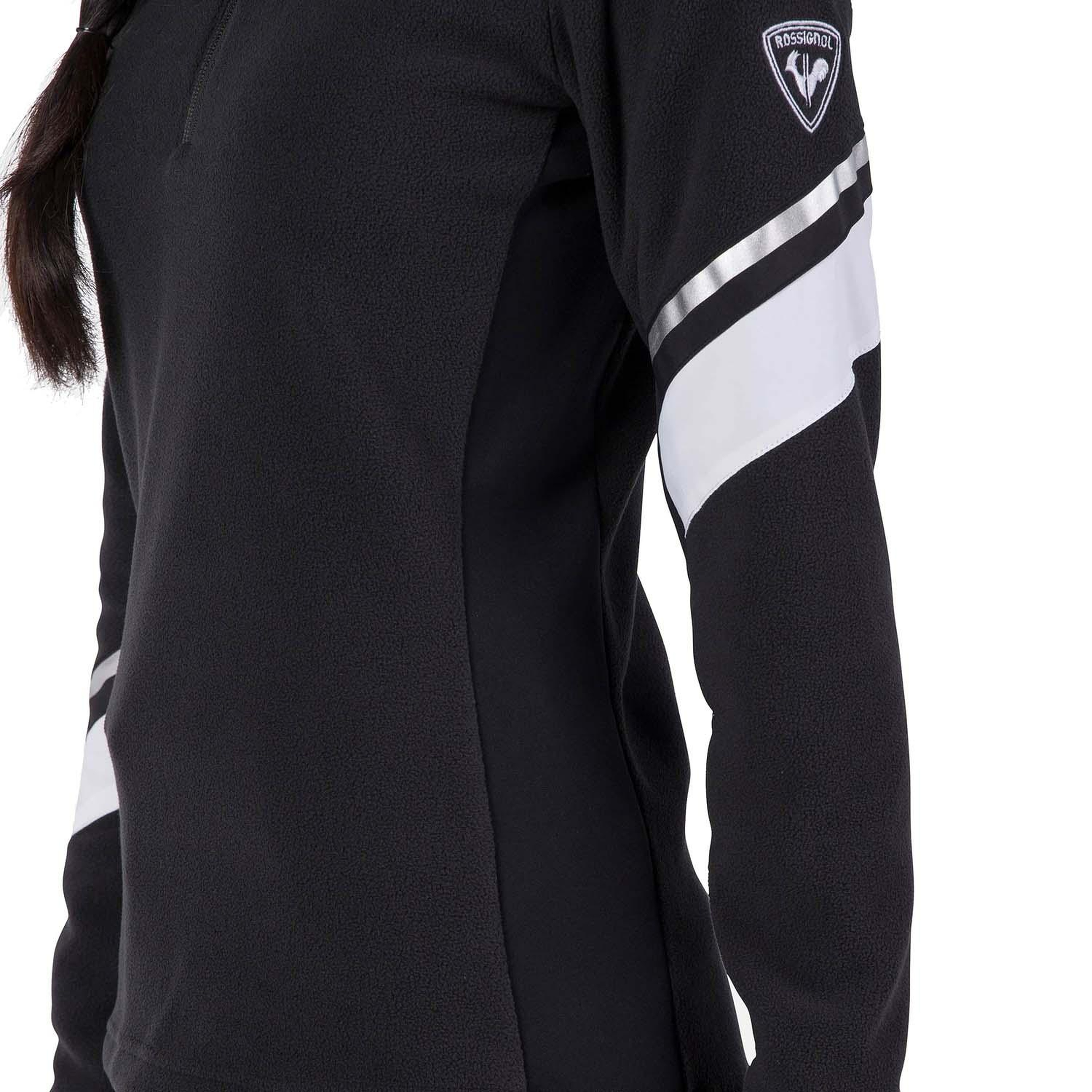 Rossignol Strawpile Fleece Hz Kadın Siyah İçlik Üst