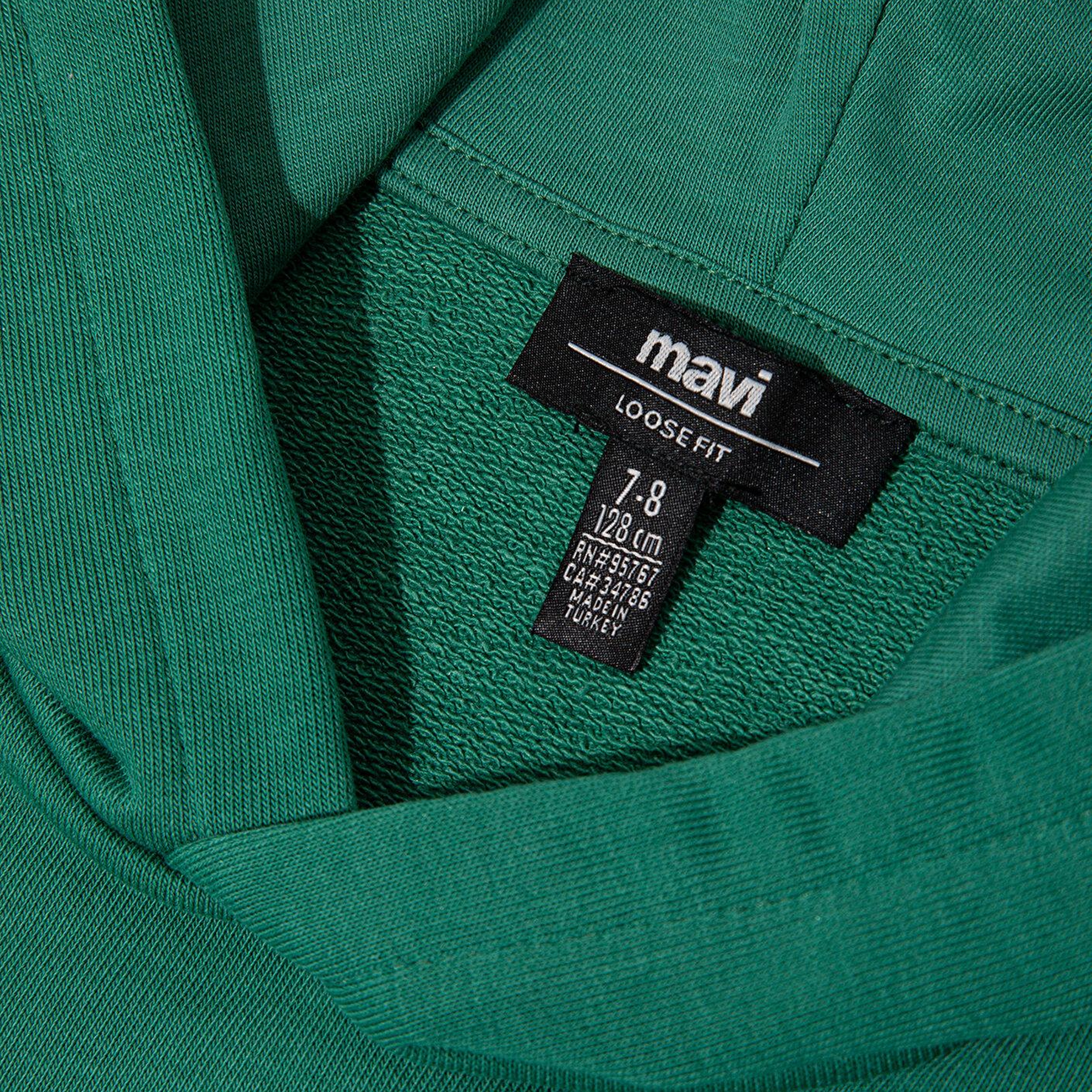 Mavi Mavi Logo Baskılı Yeşil Sweatshirt 6S10143-71697