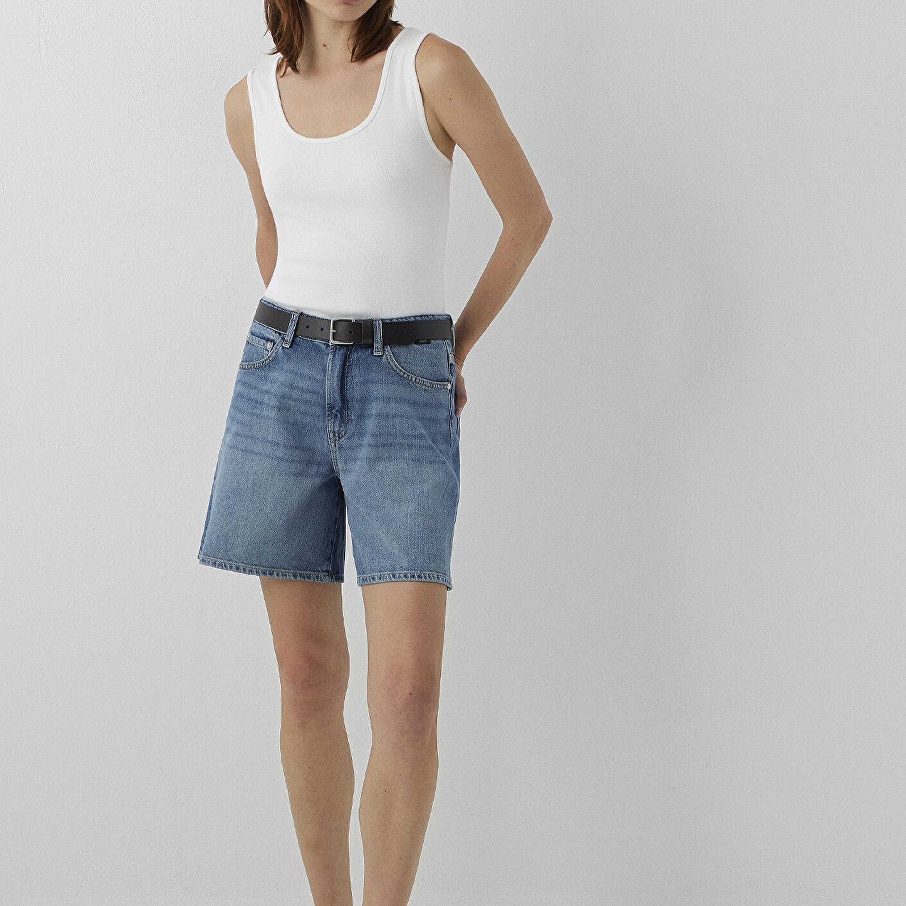 Mavi SIENA SHORT Classic Denim Vintage Indigo Mavisi Jean Şort 1421033-A3200