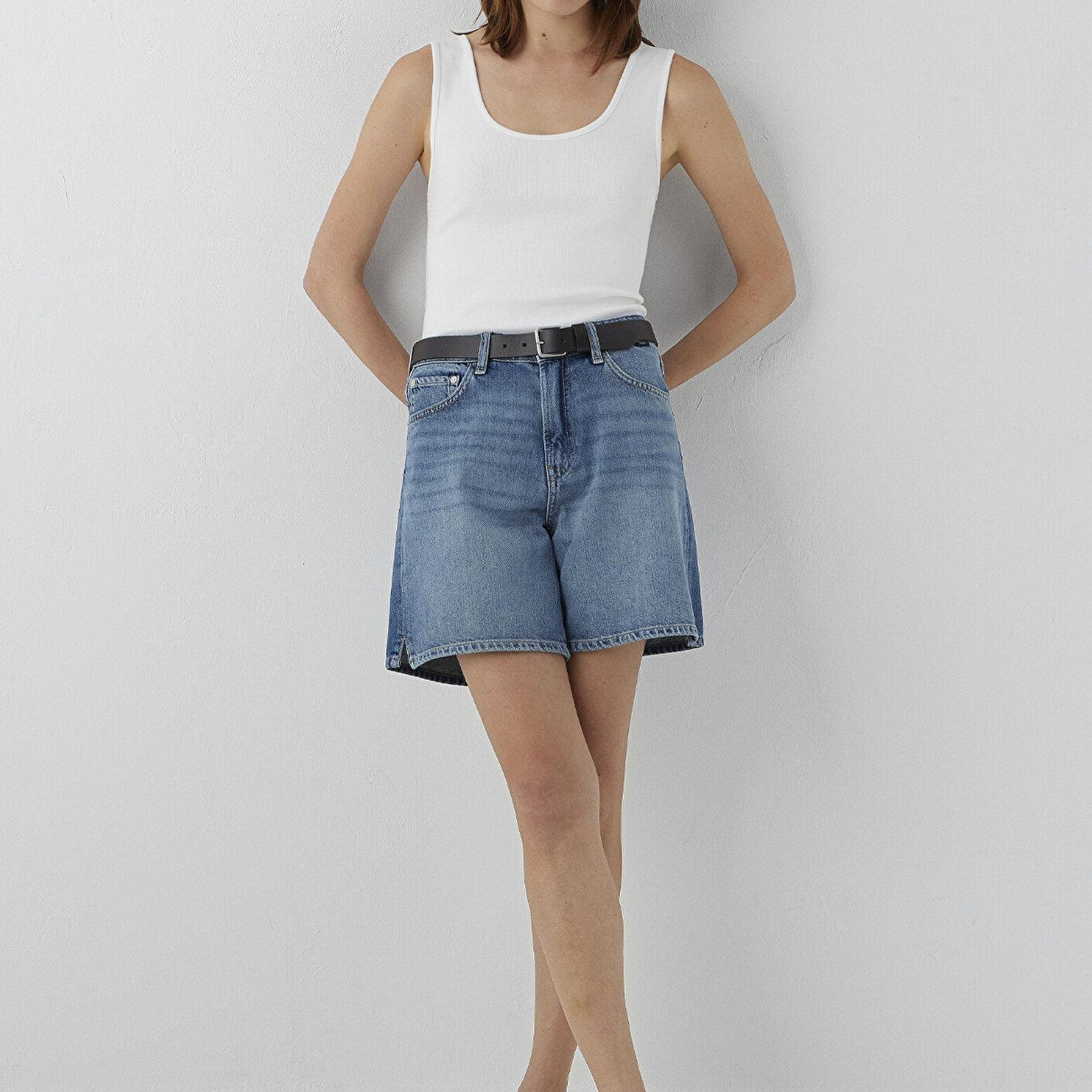 Mavi SIENA SHORT Classic Denim Vintage Indigo Mavisi Jean Şort 1421033-A3200