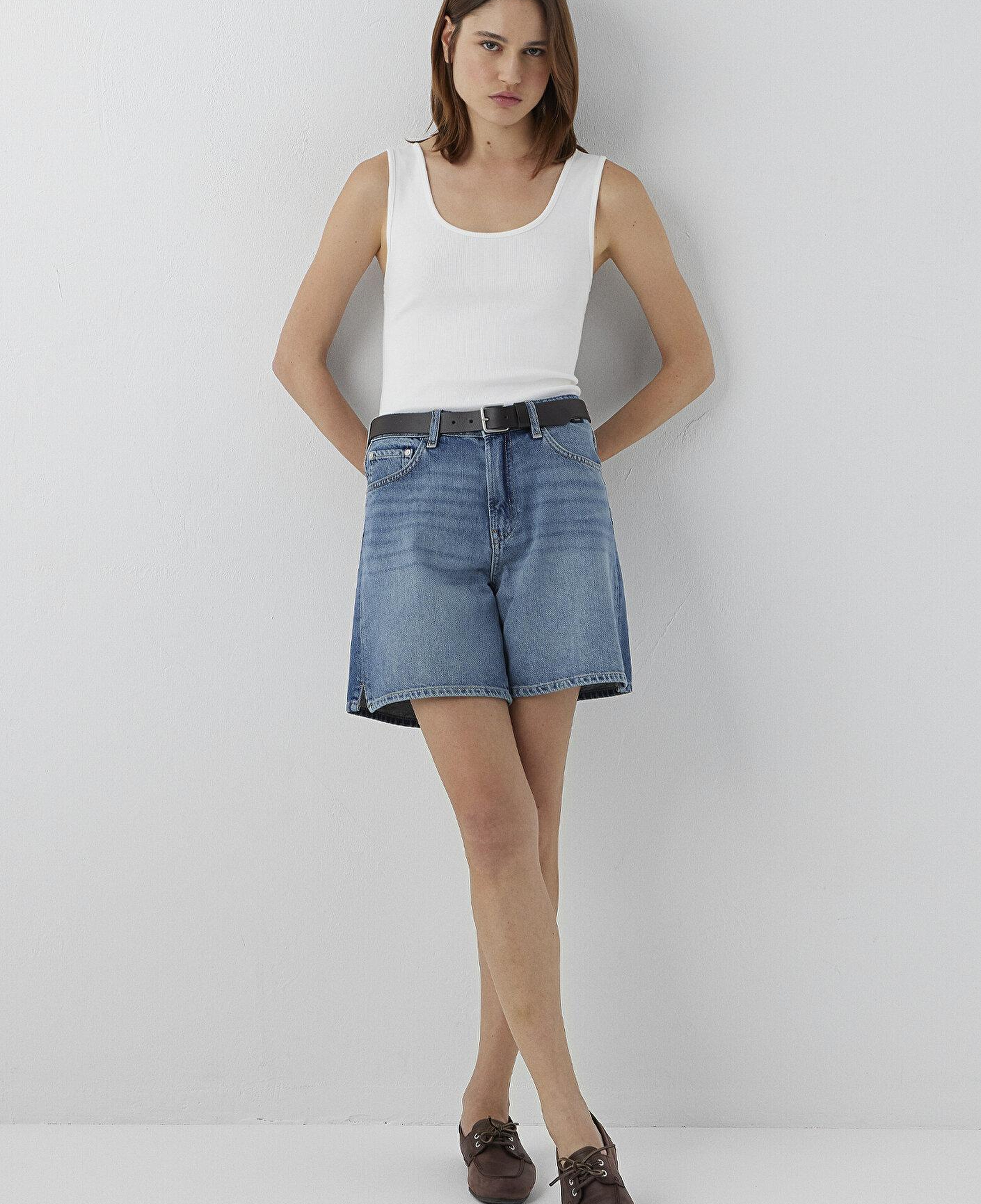 Mavi SIENA SHORT Classic Denim Vintage Indigo Mavisi Jean Şort 1421033-A3200