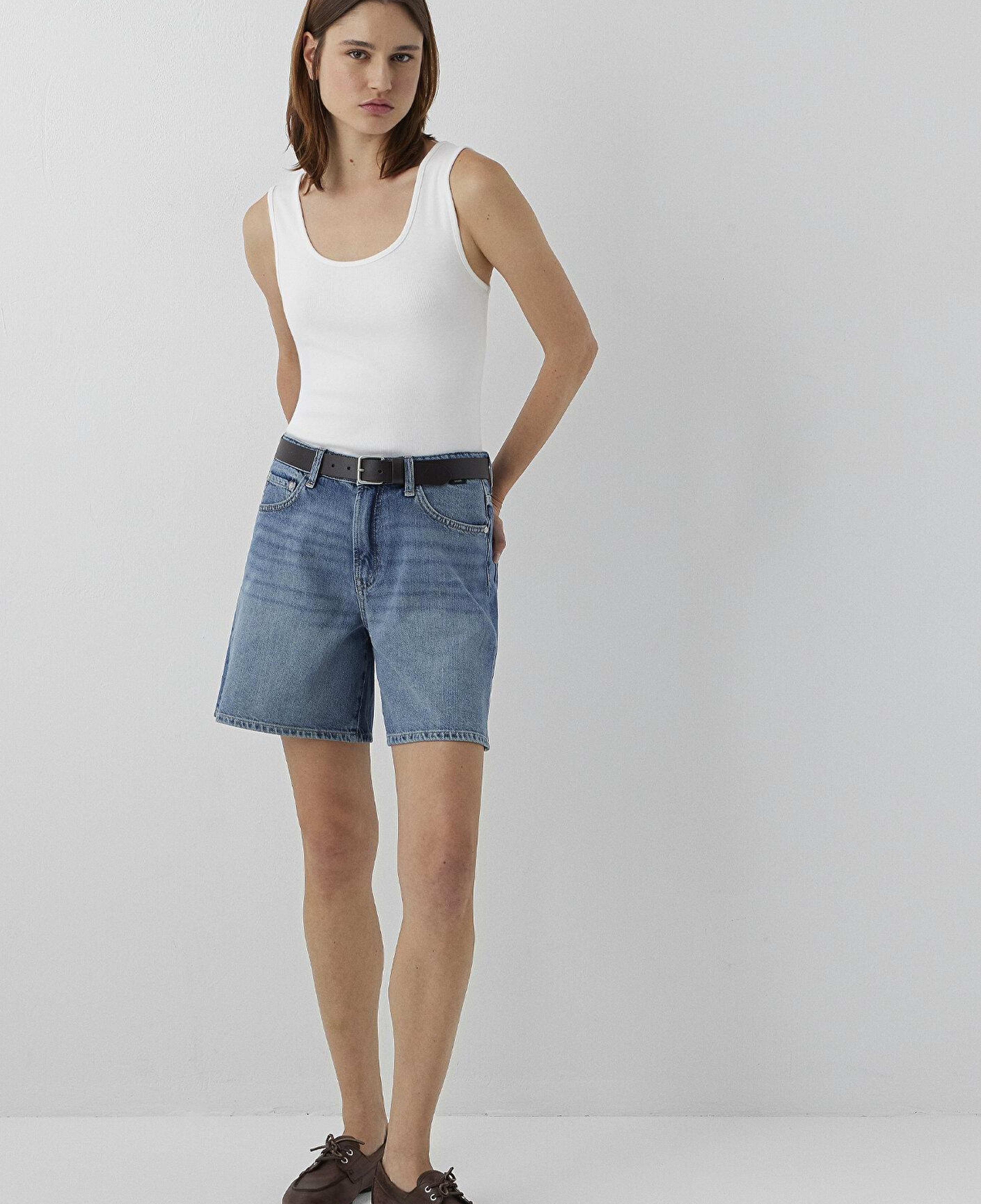Mavi SIENA SHORT Classic Denim Vintage Indigo Mavisi Jean Şort 1421033-A3200