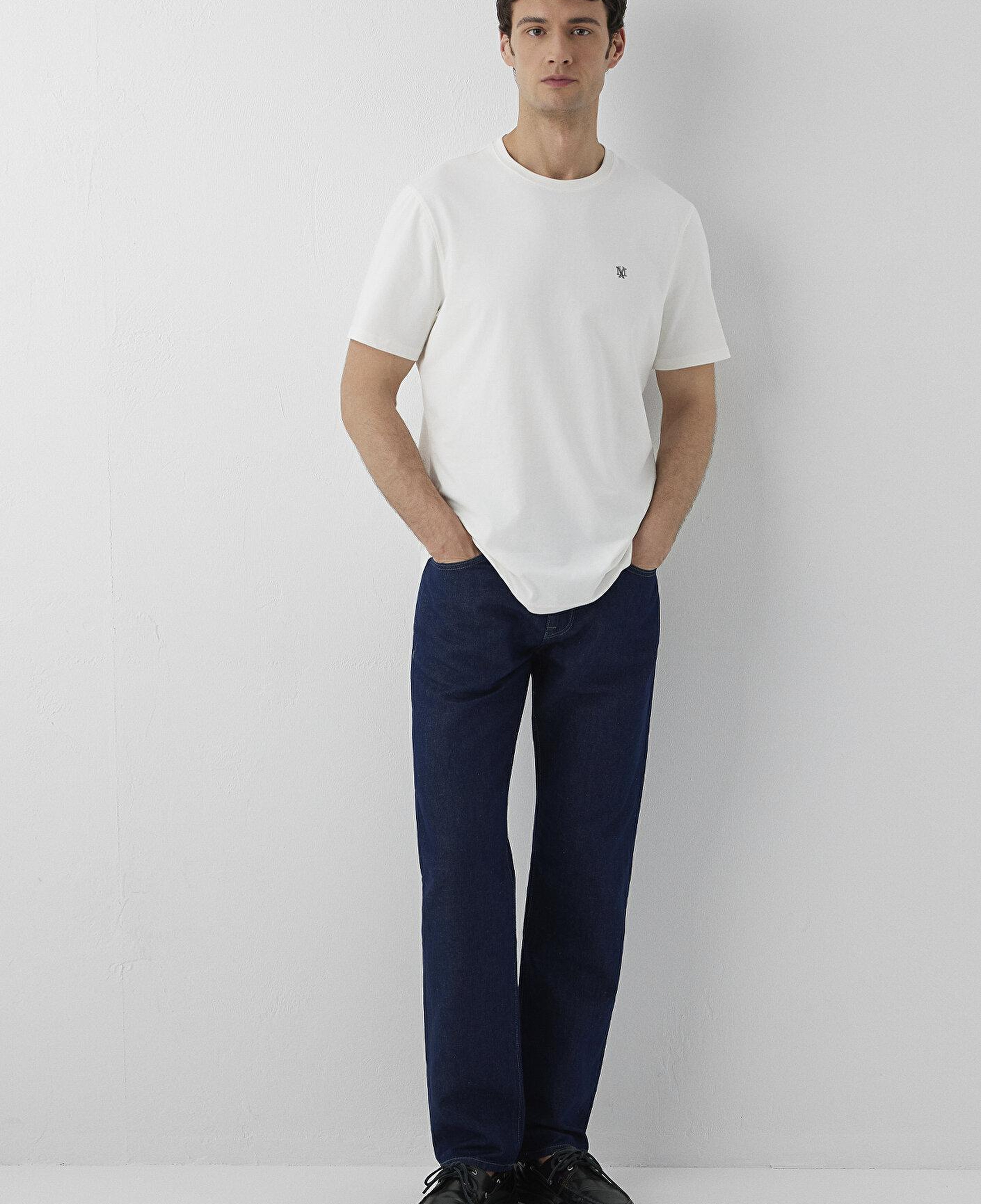 Mavi Gri Basic Tişört Regular Fit / Normal Kesim 0612736-71609