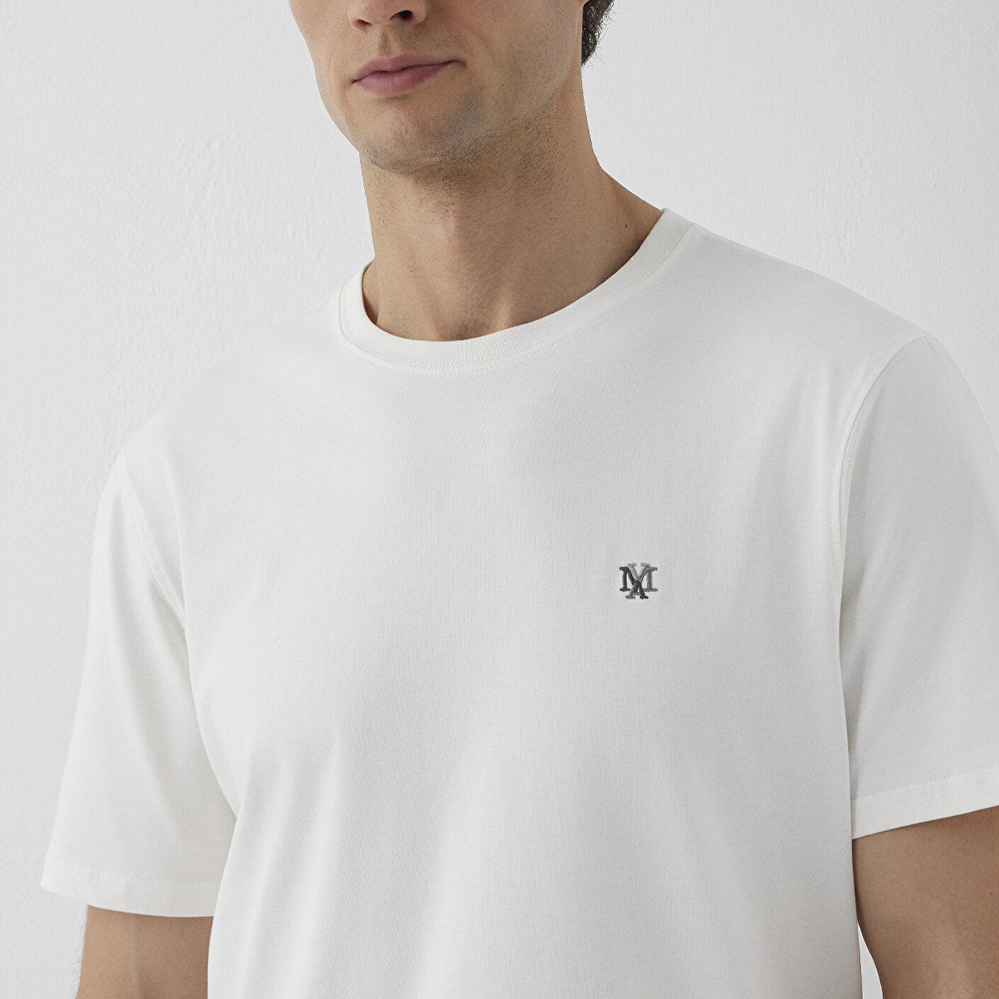 Mavi Gri Basic Tişört Regular Fit / Normal Kesim 0612736-71609