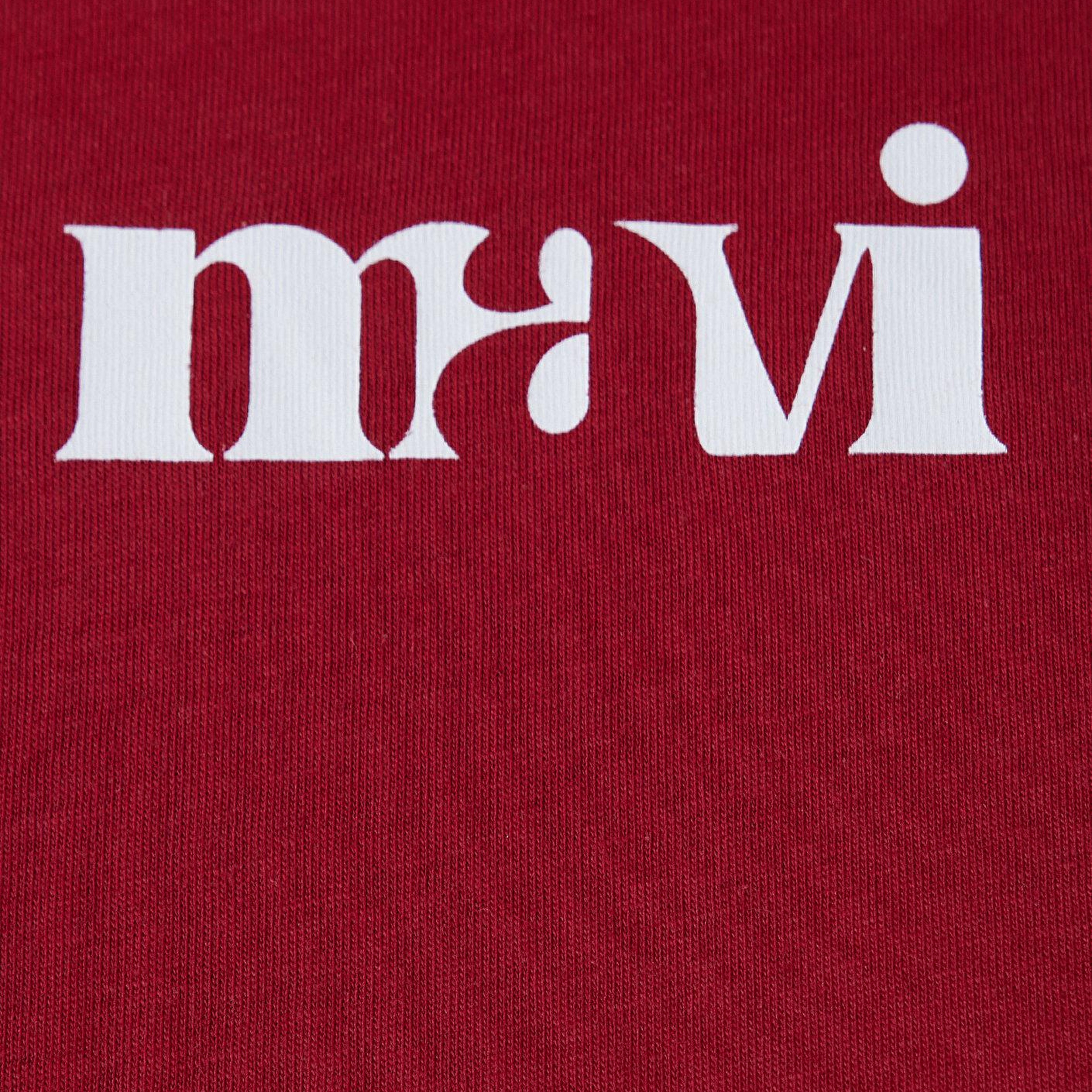 Mavi Mavi Logo Baskılı Kırmızı Tişört Regular Fit / Normal Kesim 1612241-70391
