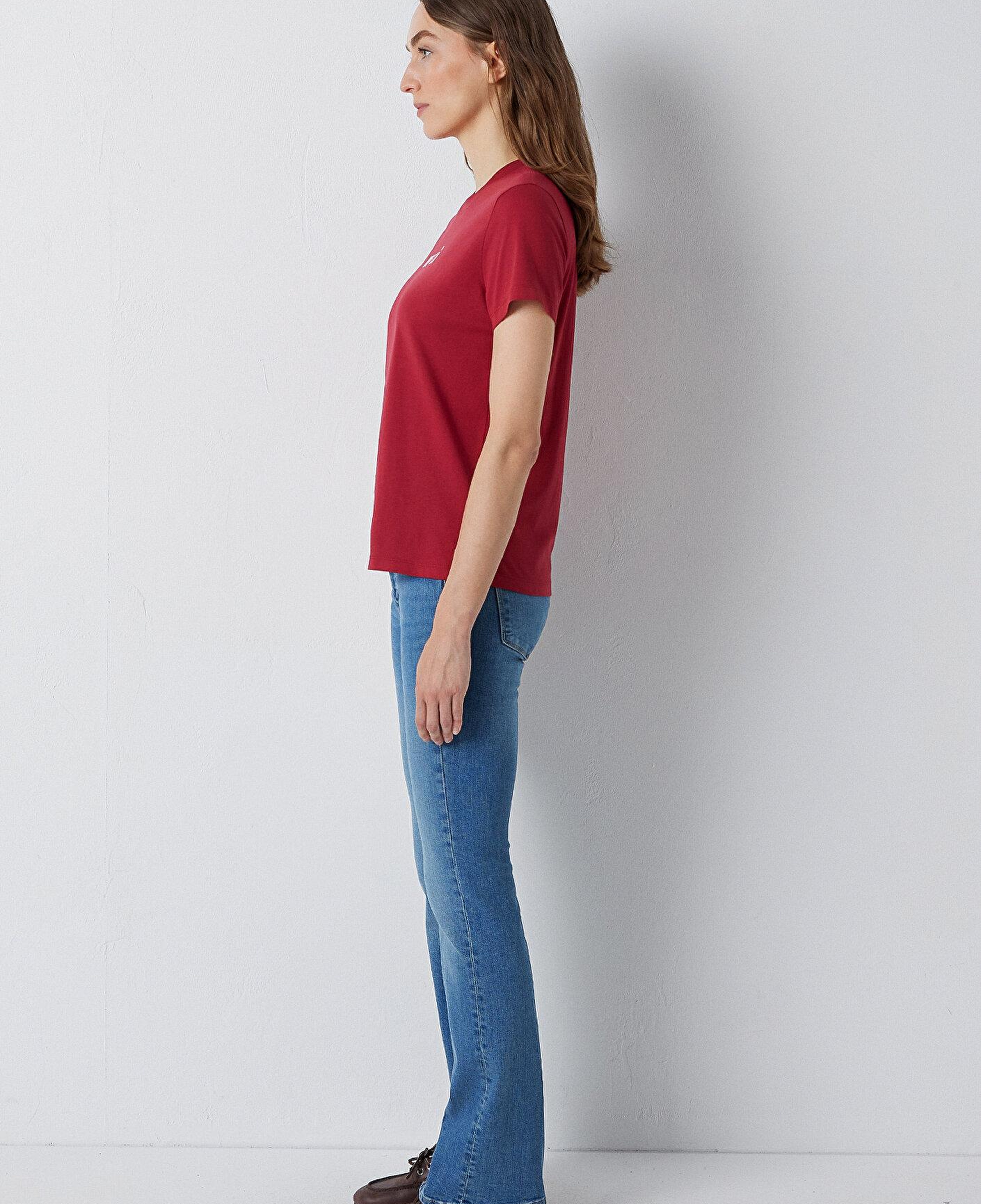 Mavi Mavi Logo Baskılı Kırmızı Tişört Regular Fit / Normal Kesim 1612241-70391
