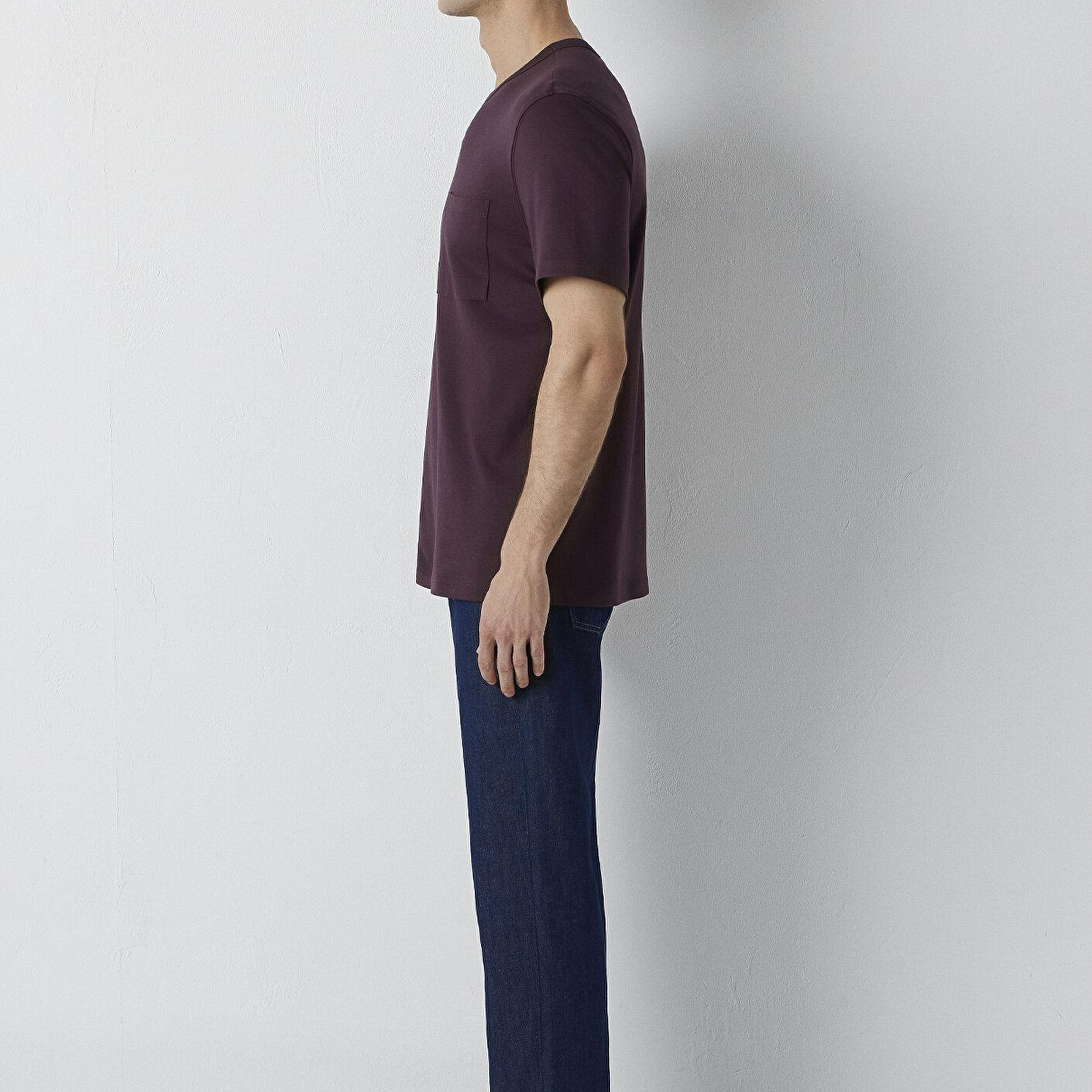 Mavi Kahverengi Basic Tişört Regular Fit / Normal Kesim 0613540-70223