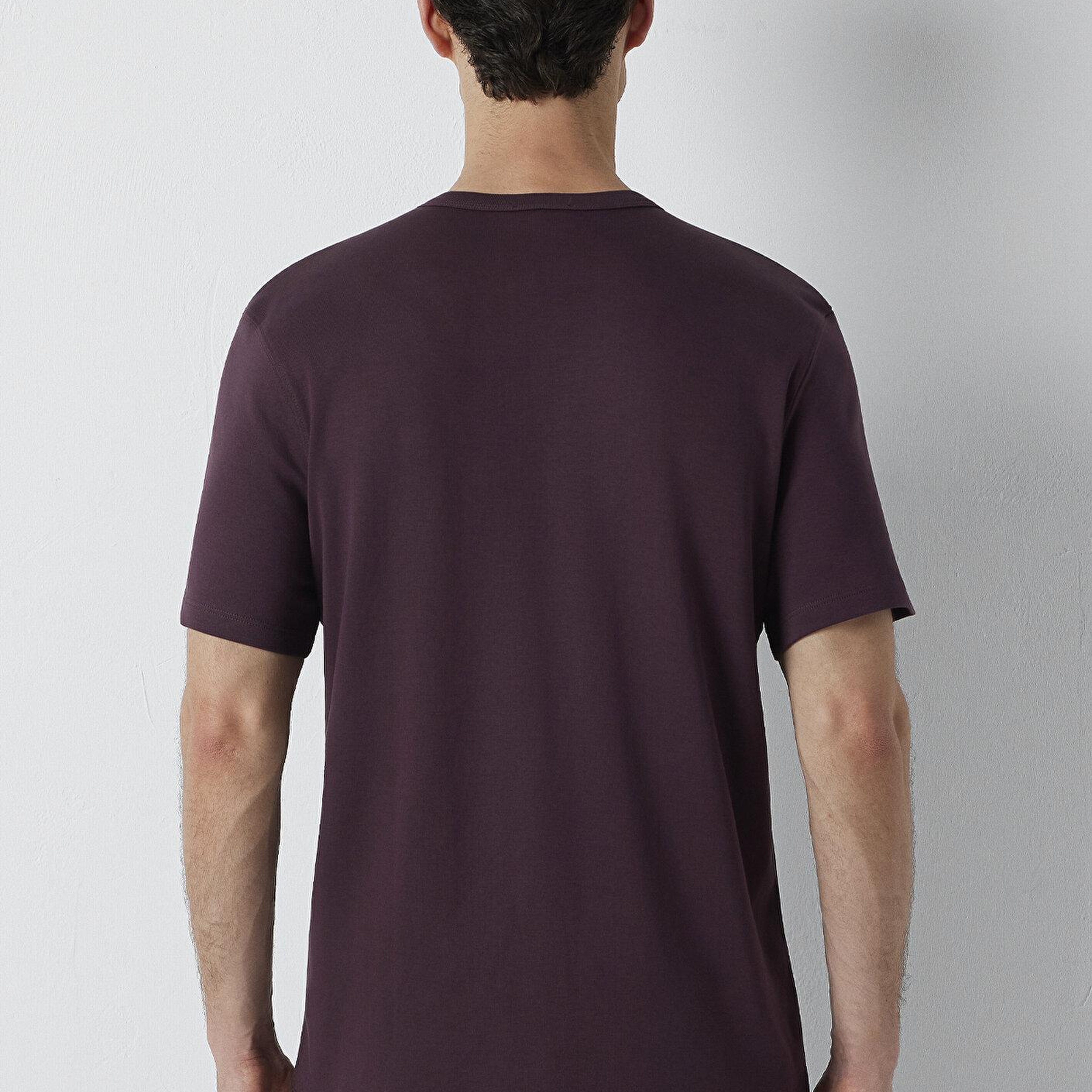 Mavi Kahverengi Basic Tişört Regular Fit / Normal Kesim 0613540-70223