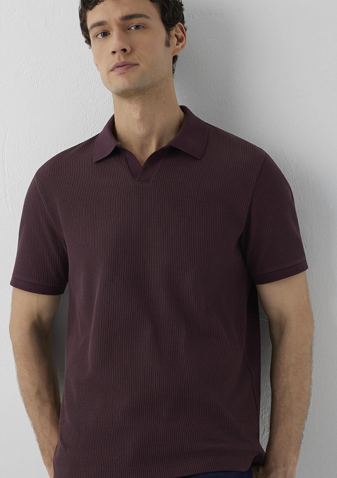 Mavi Kahverengi Polo Tişört Regular Fit / Normal Kesim 0613546-70223