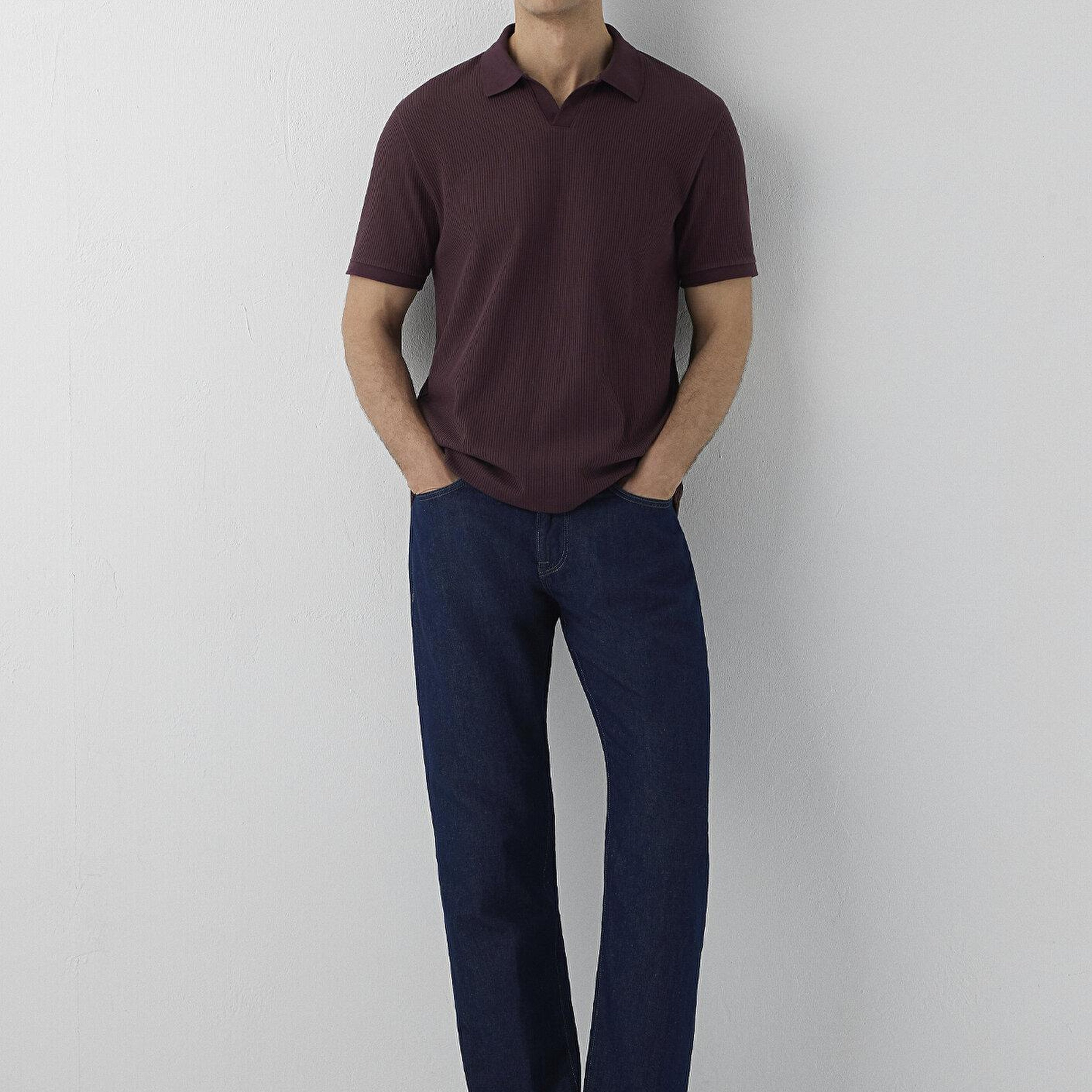 Mavi Kahverengi Polo Tişört Regular Fit / Normal Kesim 0613546-70223