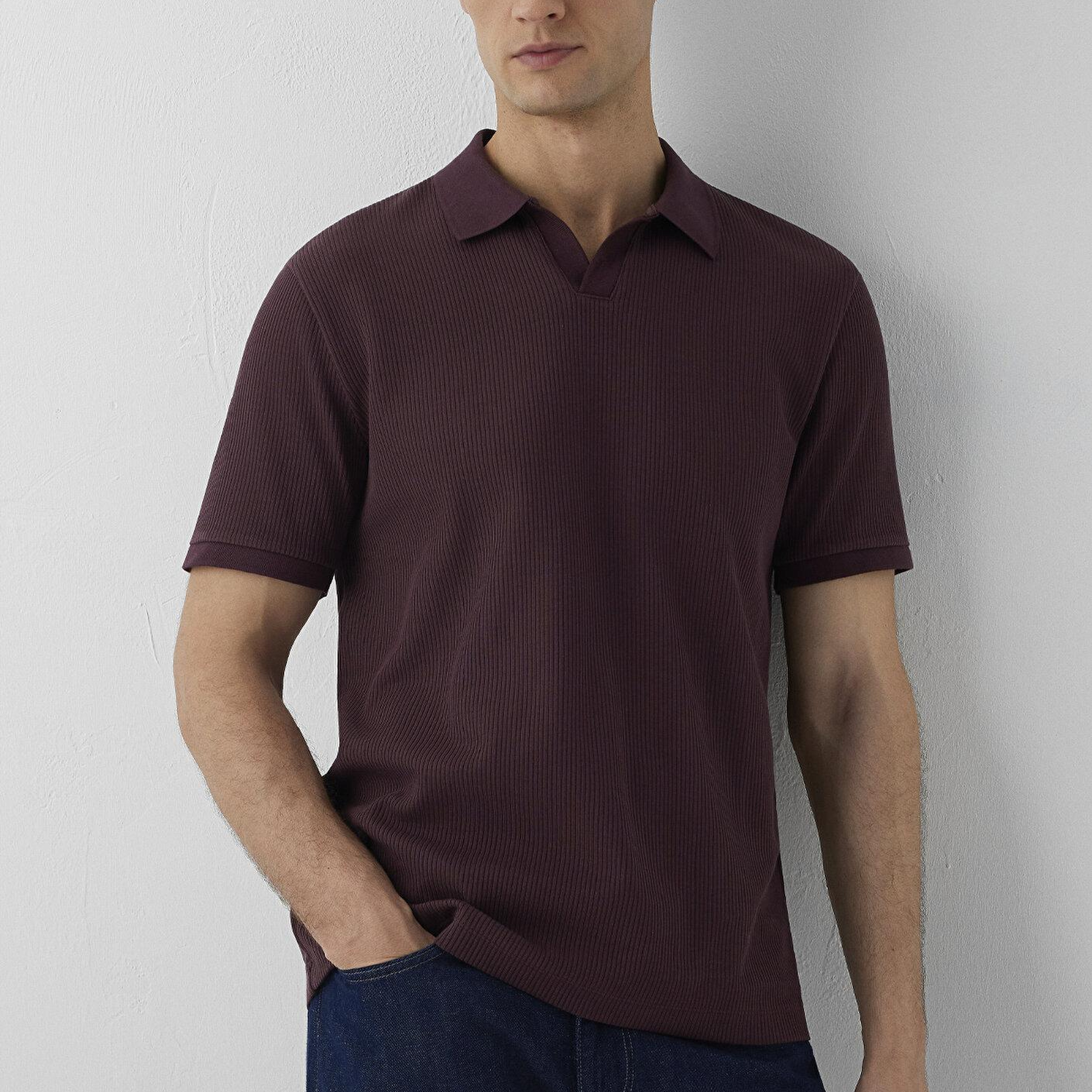 Mavi Kahverengi Polo Tişört Regular Fit / Normal Kesim 0613546-70223