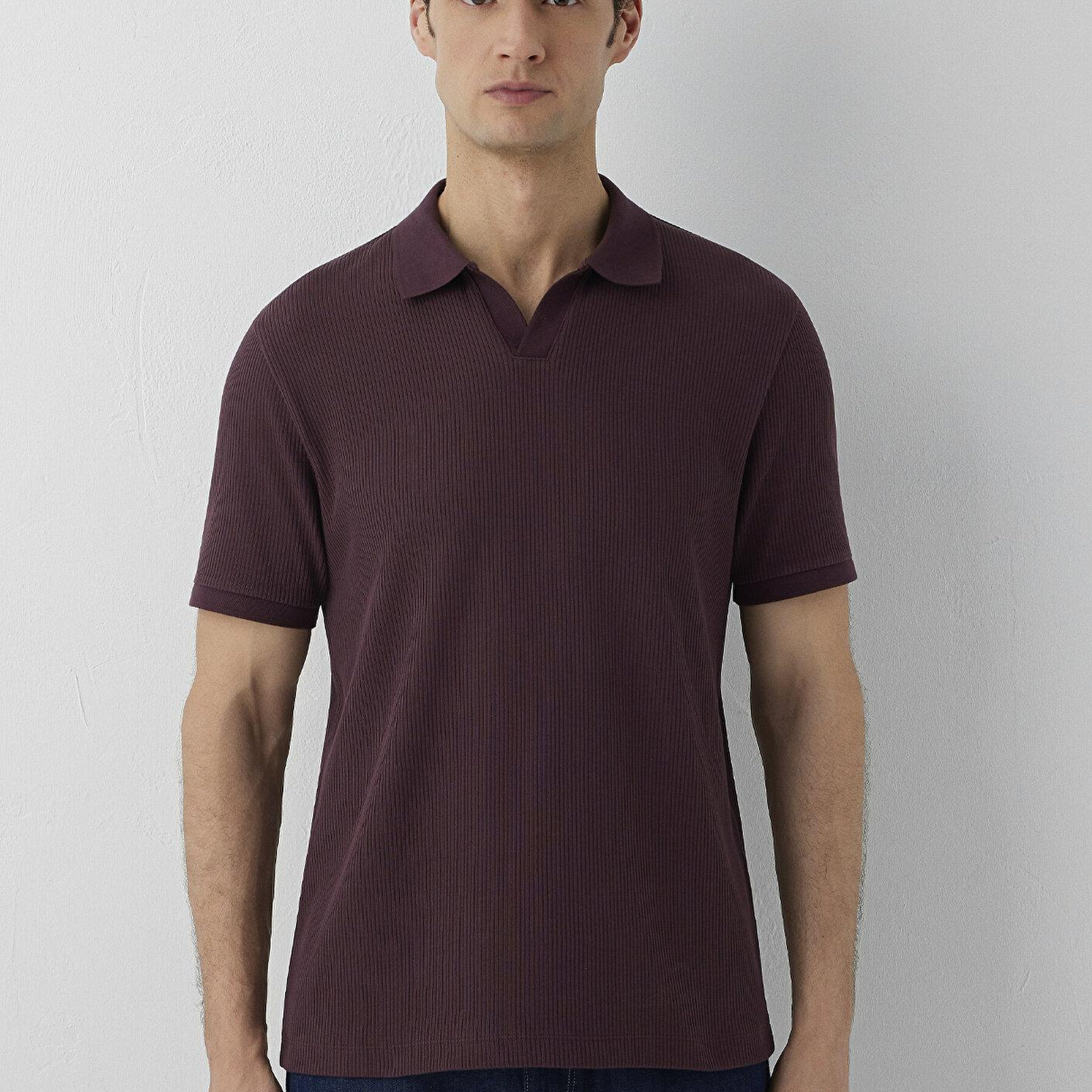 Mavi Kahverengi Polo Tişört Regular Fit / Normal Kesim 0613546-70223