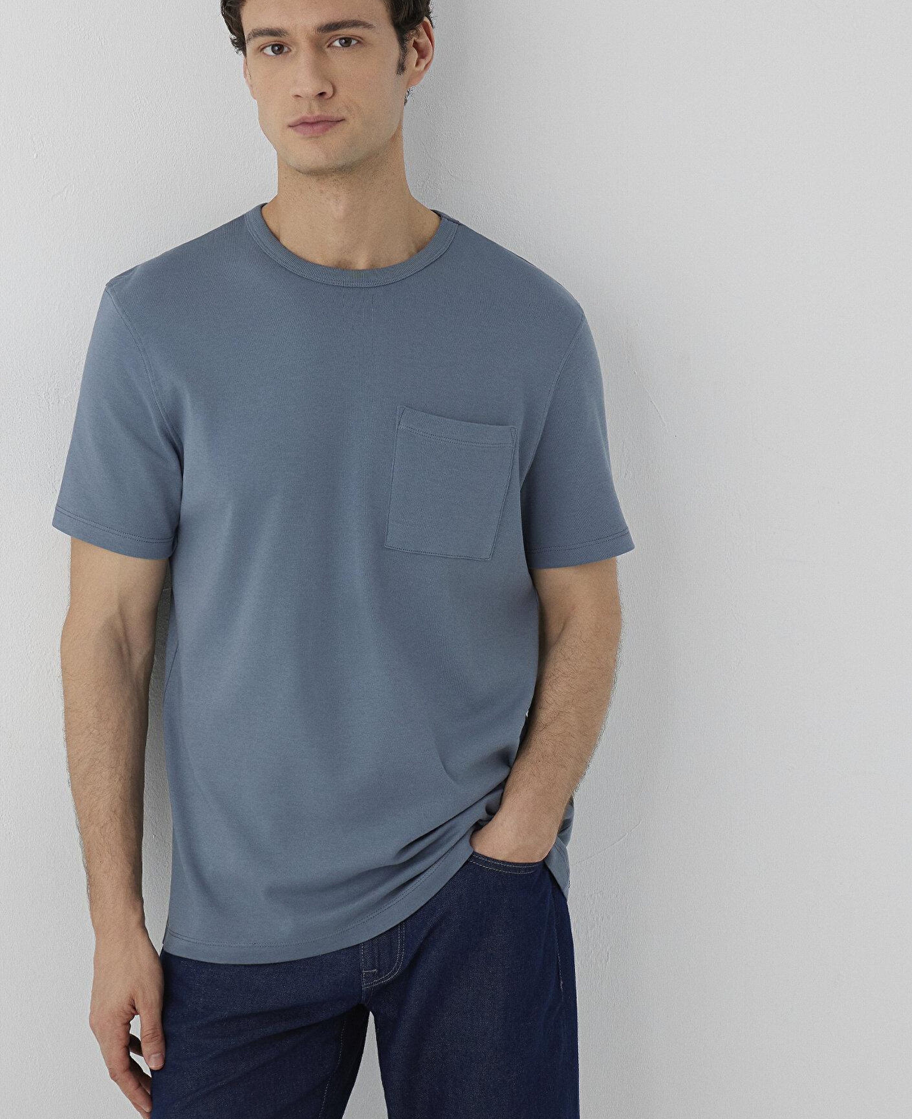 Mavi Gri Basic Tişört Regular Fit / Normal Kesim 0613540-80889