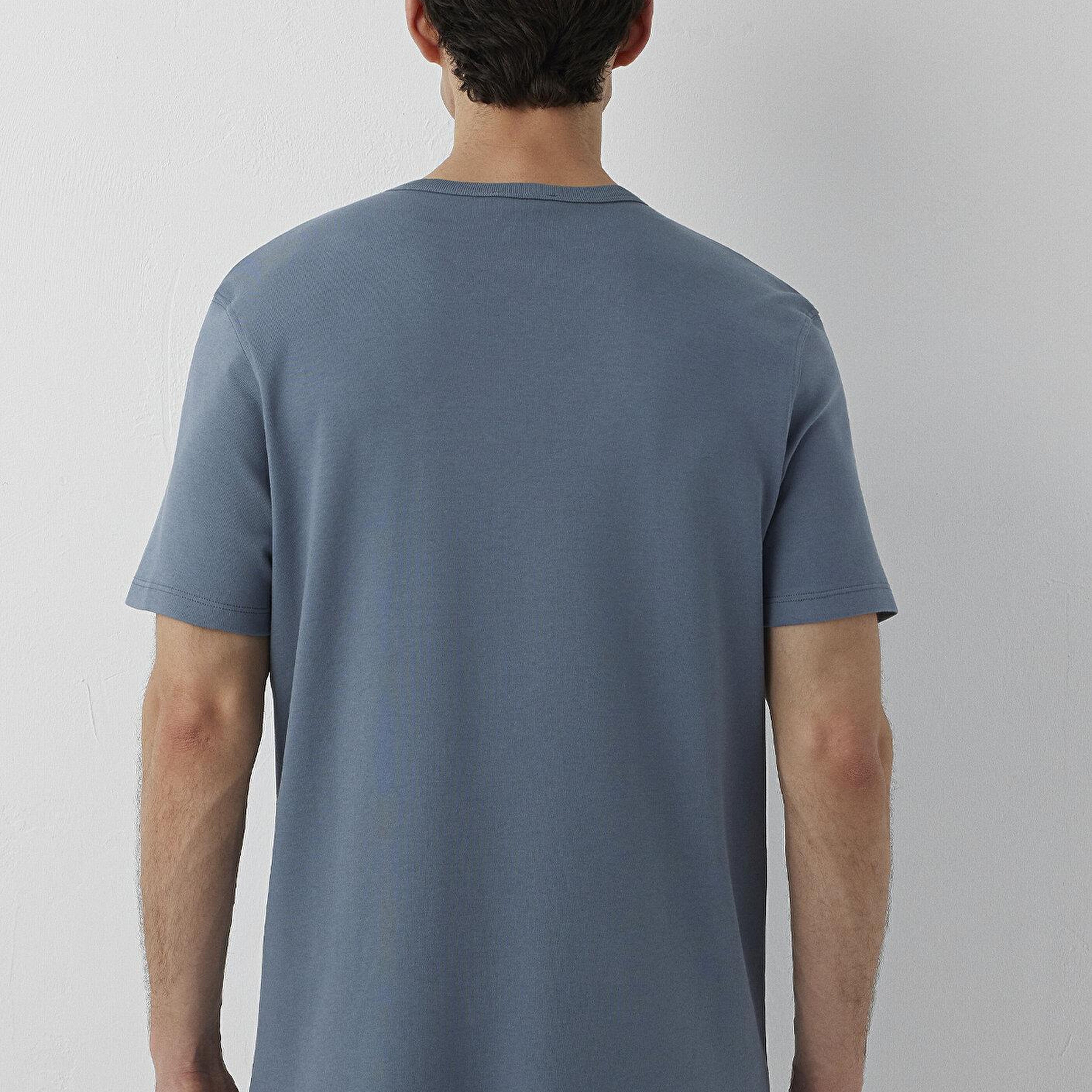Mavi Gri Basic Tişört Regular Fit / Normal Kesim 0613540-80889