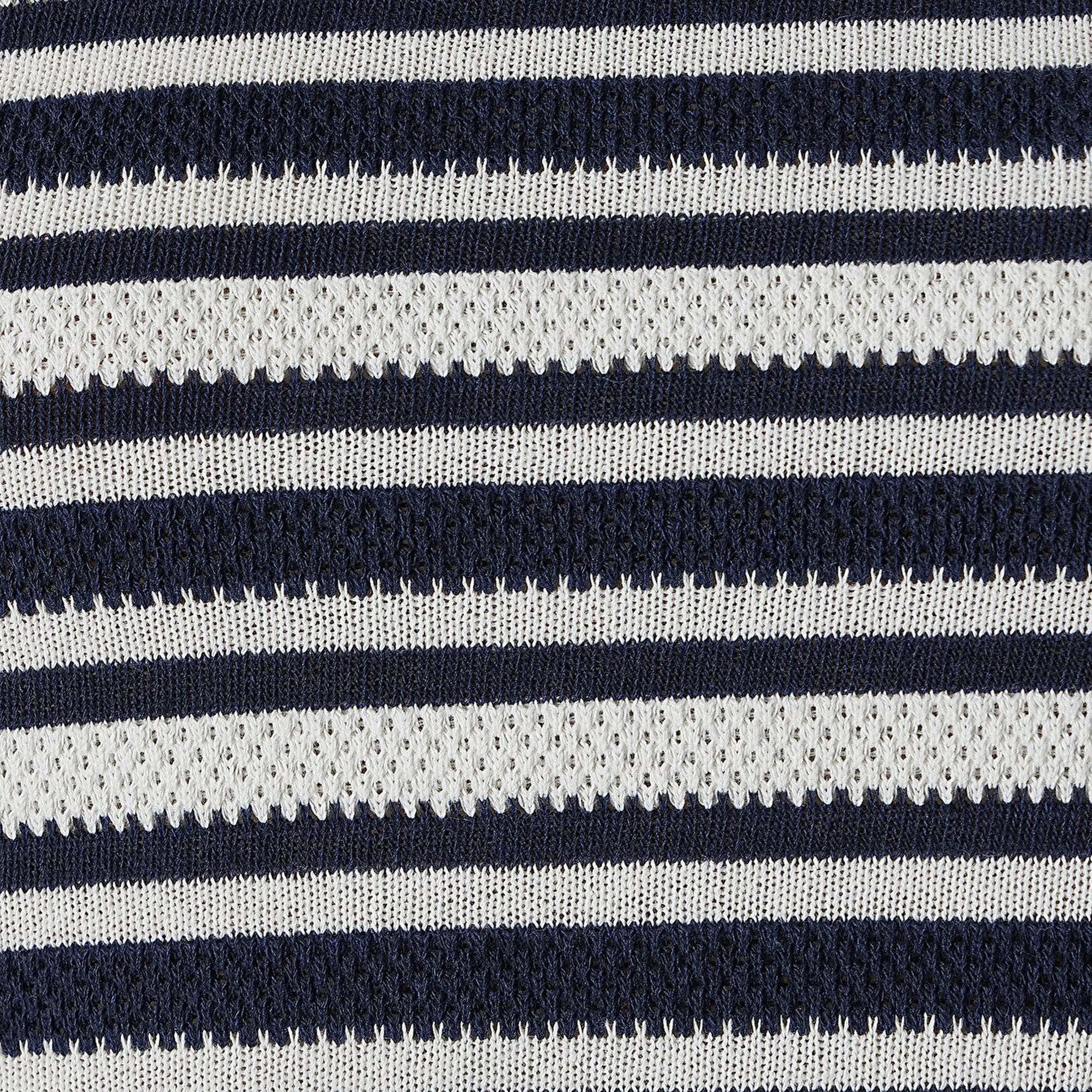 Mavi Çizgili Tişört Slim Fit / Dar Kesim 1614213-85448