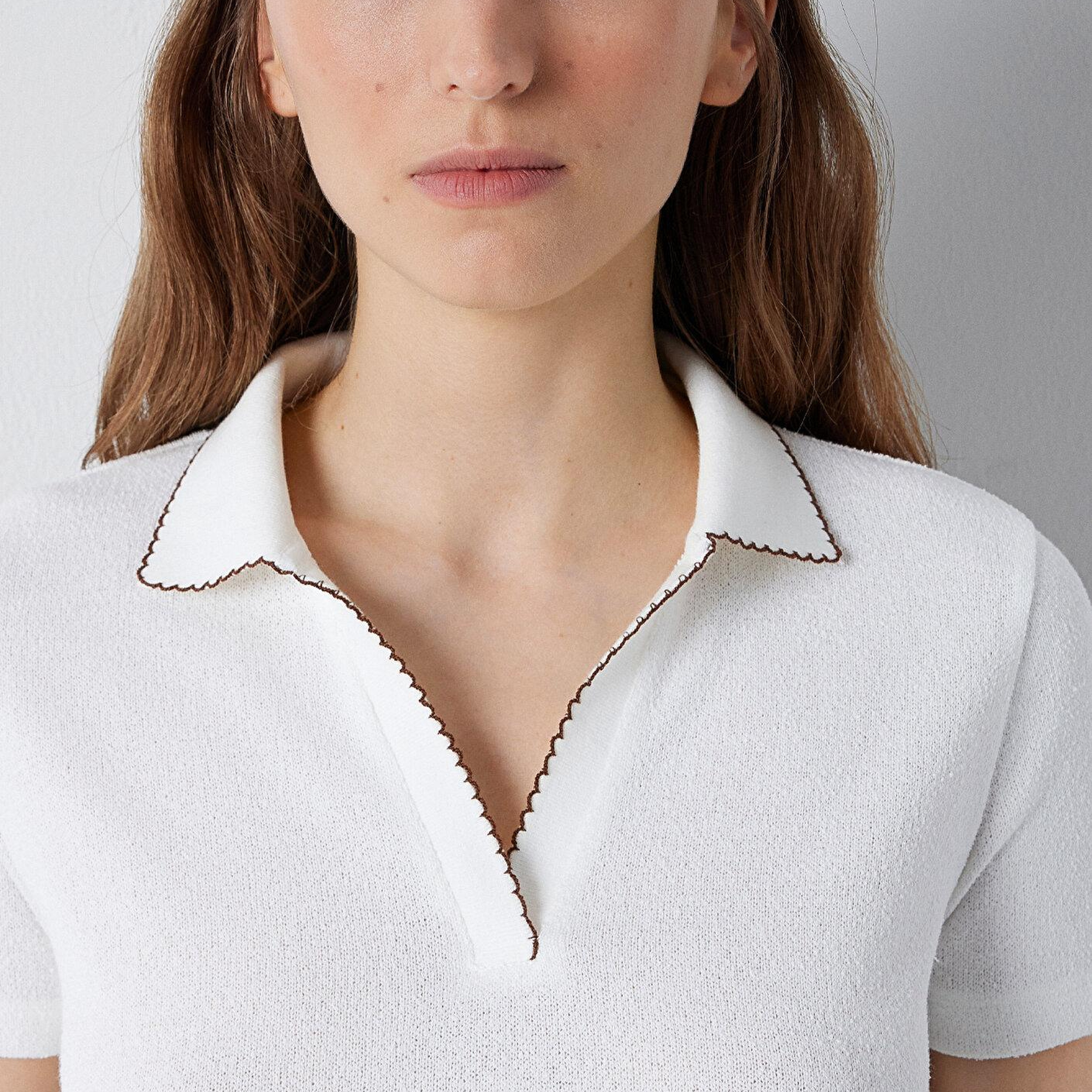 Mavi Ekru Polo Tişört Semi Slim Fit / Yarı Dar Kesim 1614208-70057