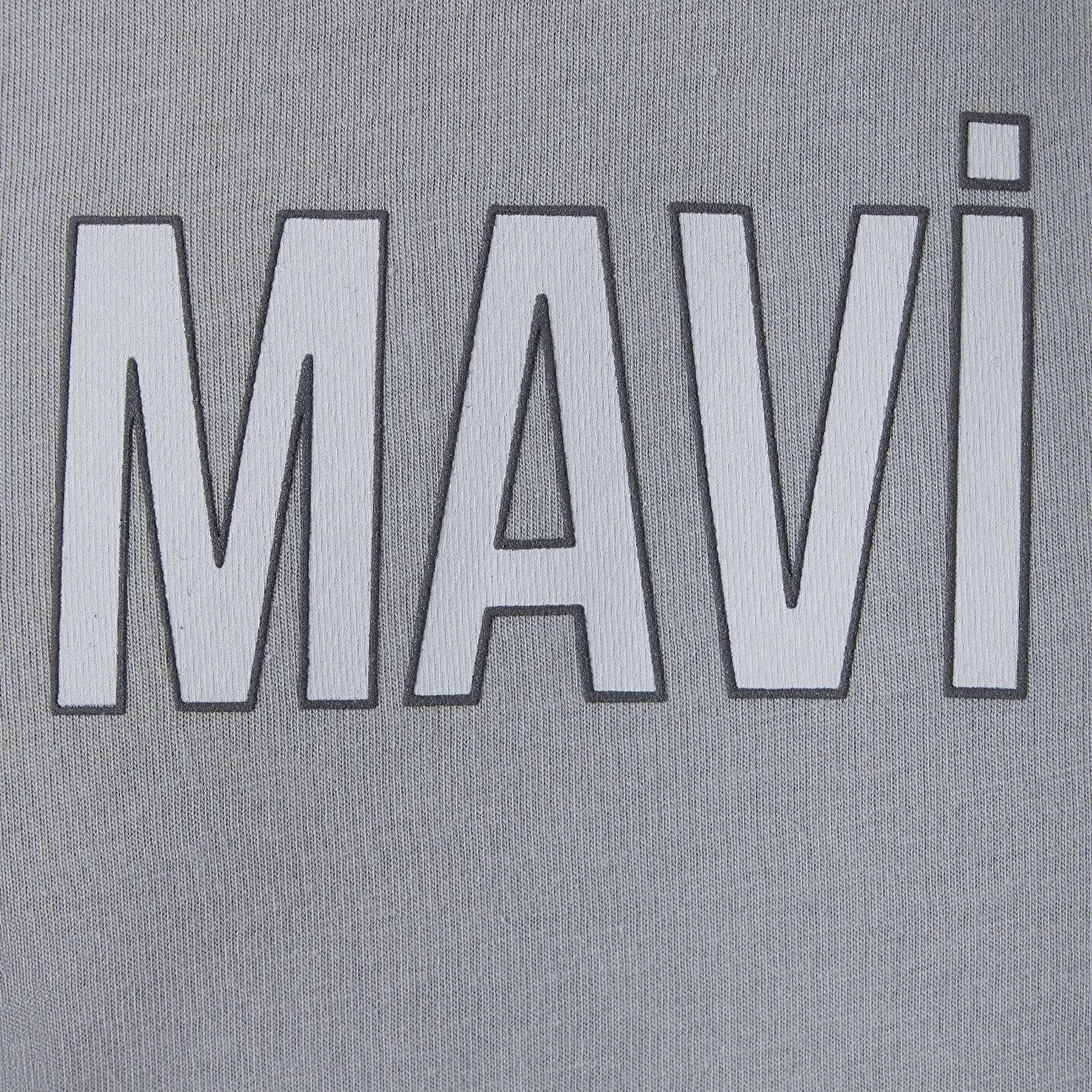 Mavi Mavi Logo Gri Tişört Regular Fit / Normal Kesim 0613186-70098