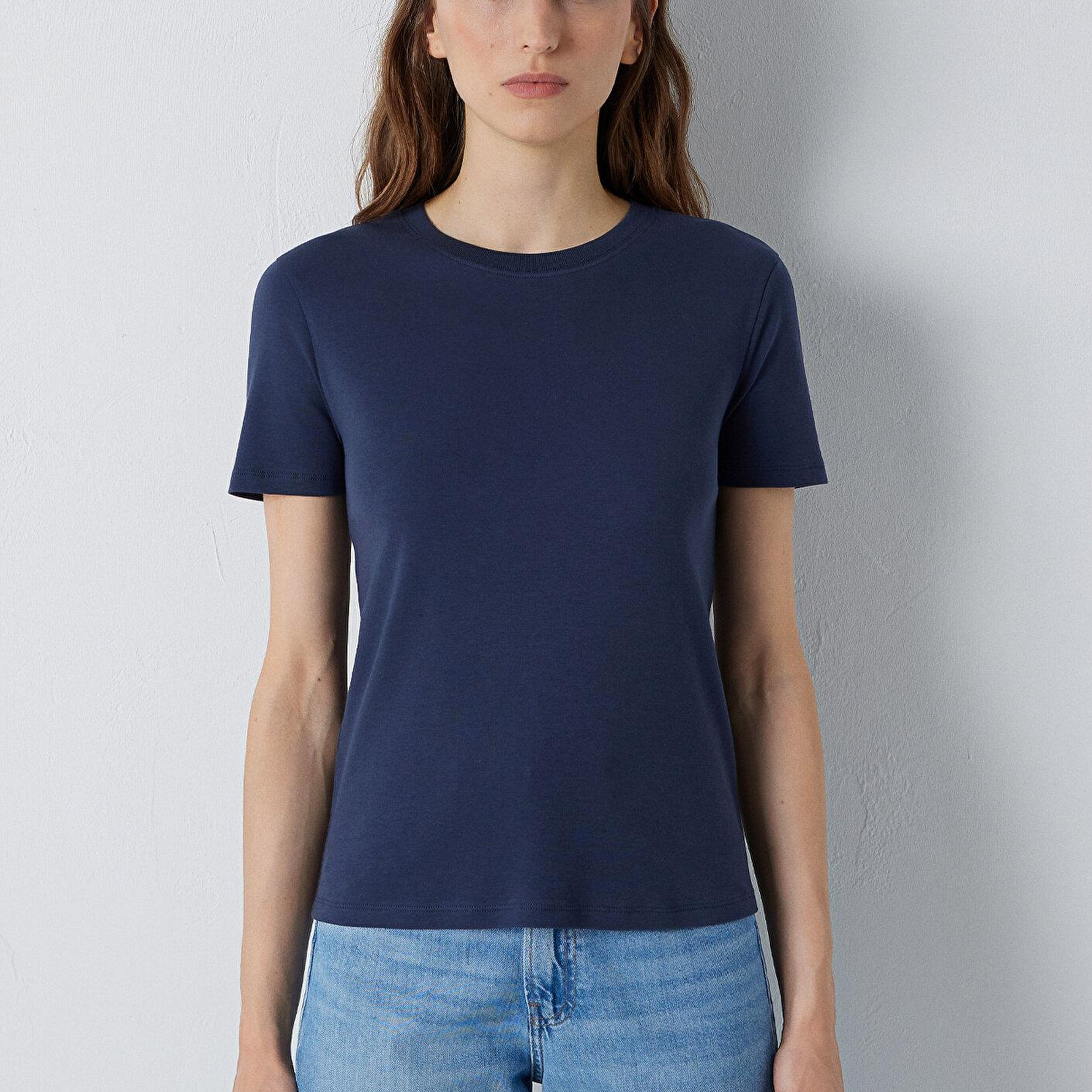 Mavi Siyah Basic Tişört Slim Fit / Dar Kesim 1614181-87524